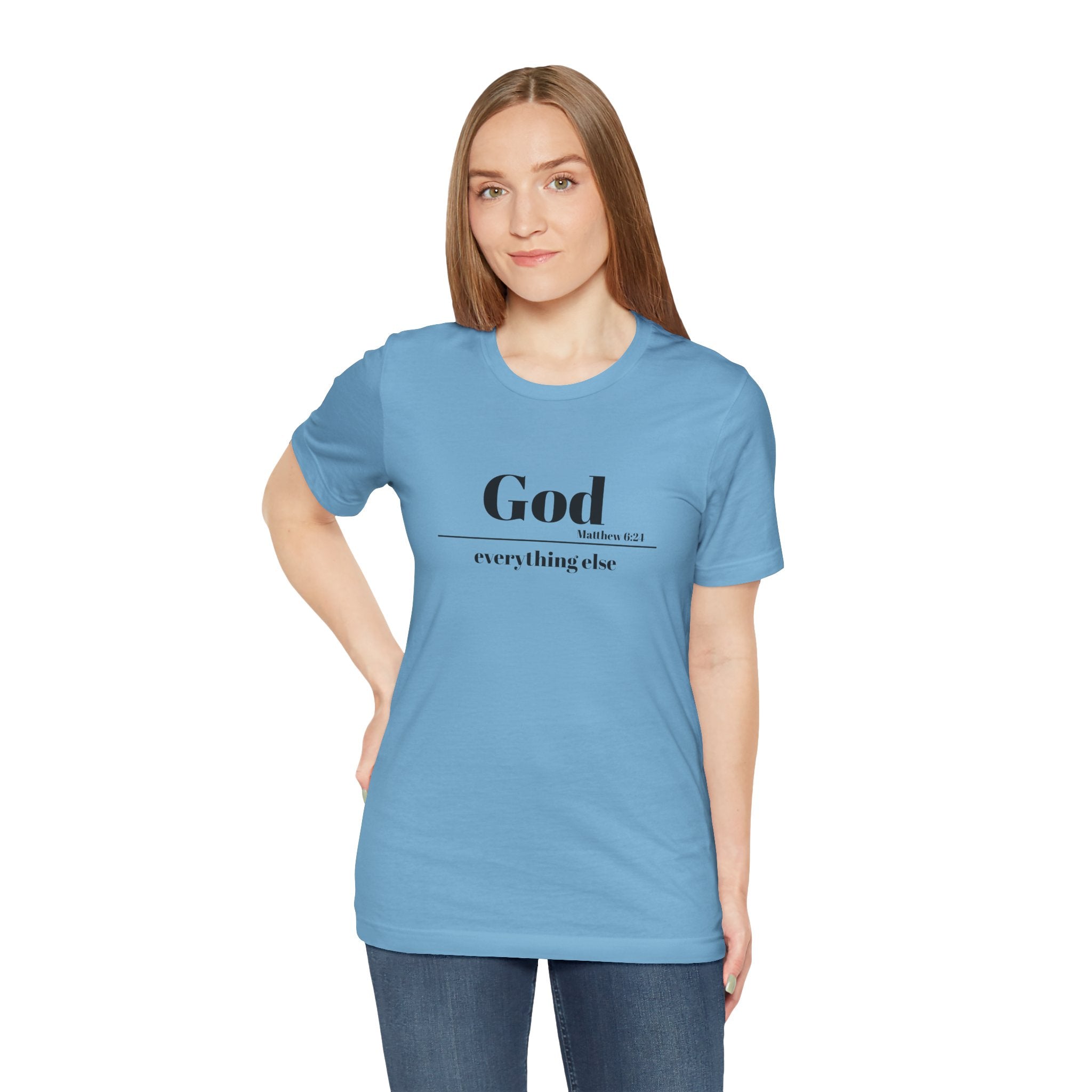 God Then Everything Else Jersey Unisex Tee