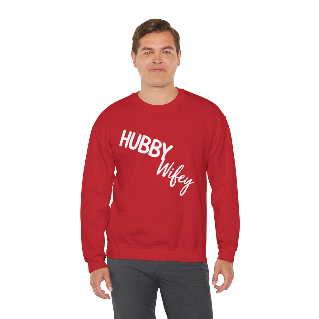 Hubby Wifey Crewneck Couple’s Sweatshirt