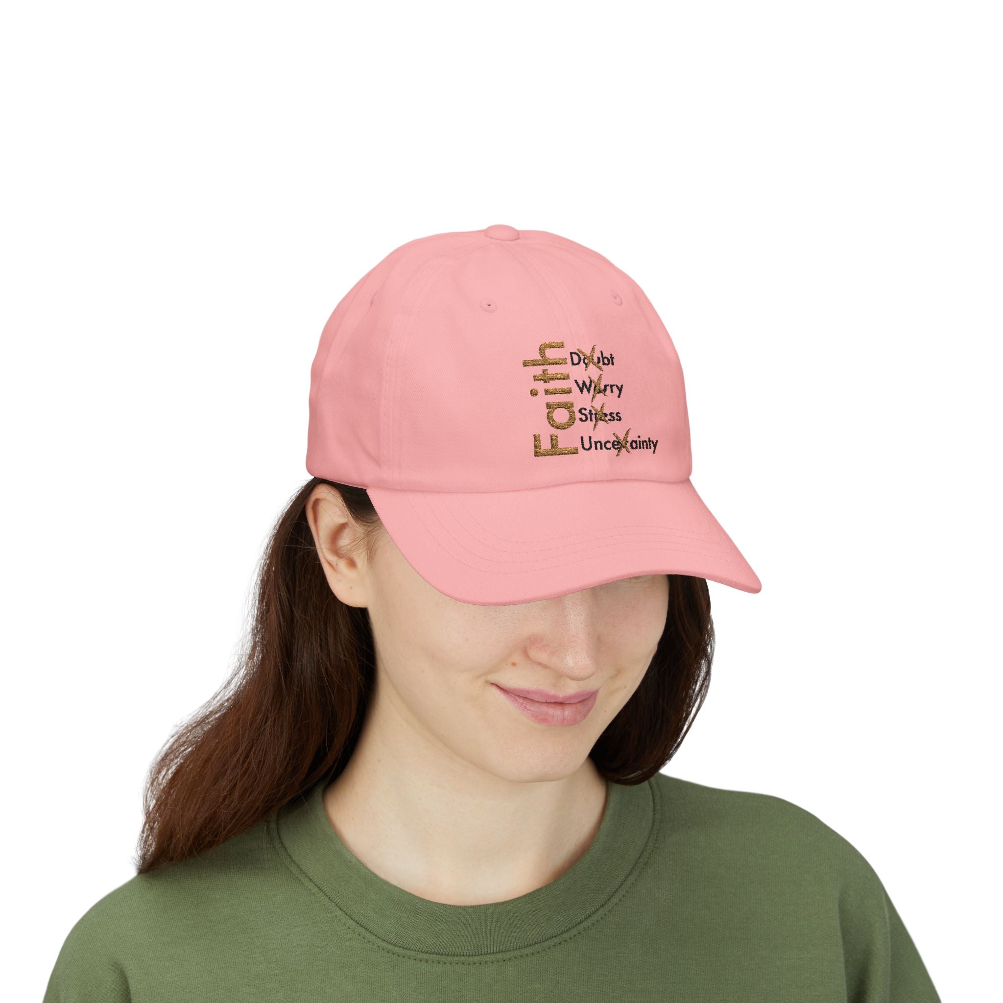 Have Faith And Don't Worry Embroidered Dad Cap