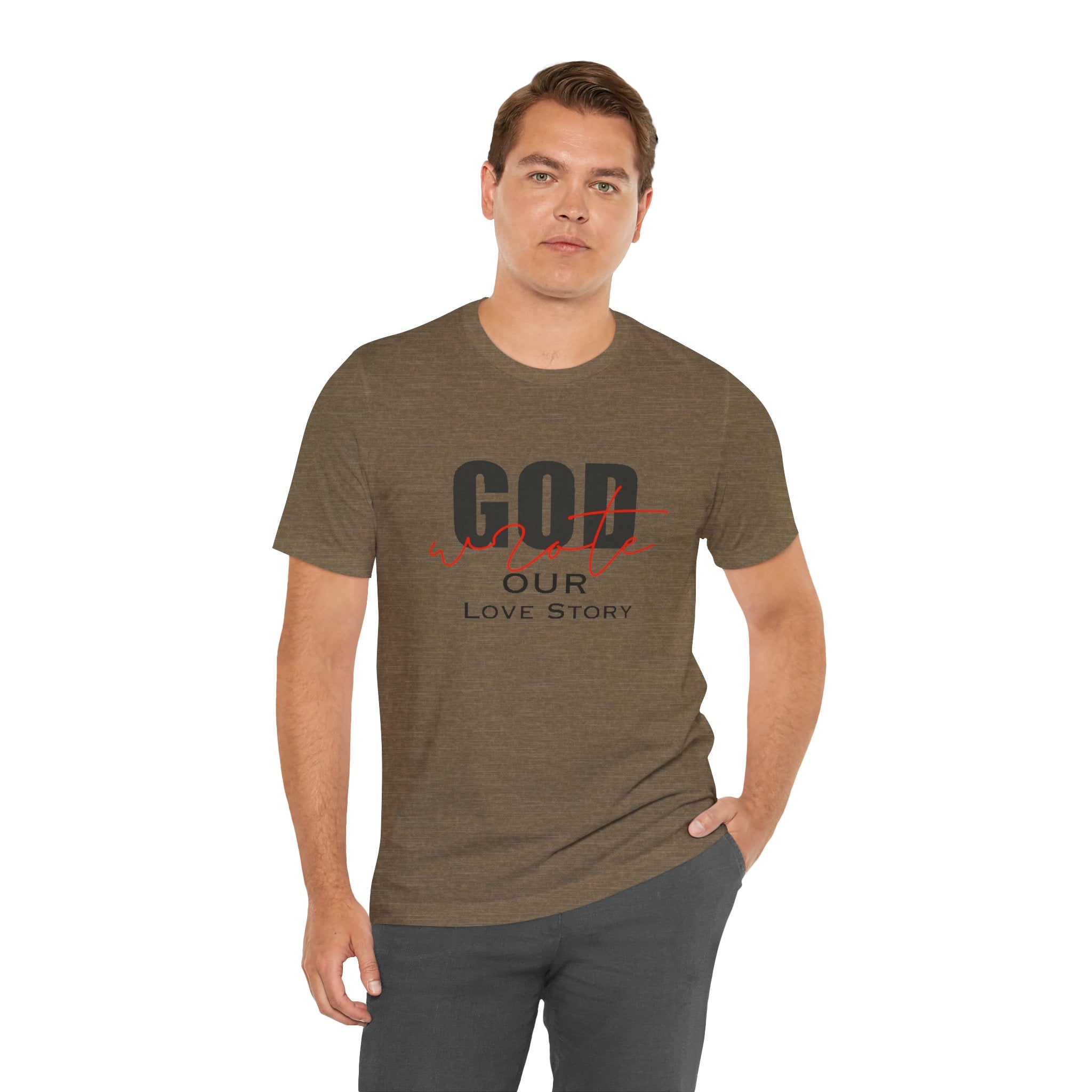 God Wrote Our Love Story Couple's T-Shirt