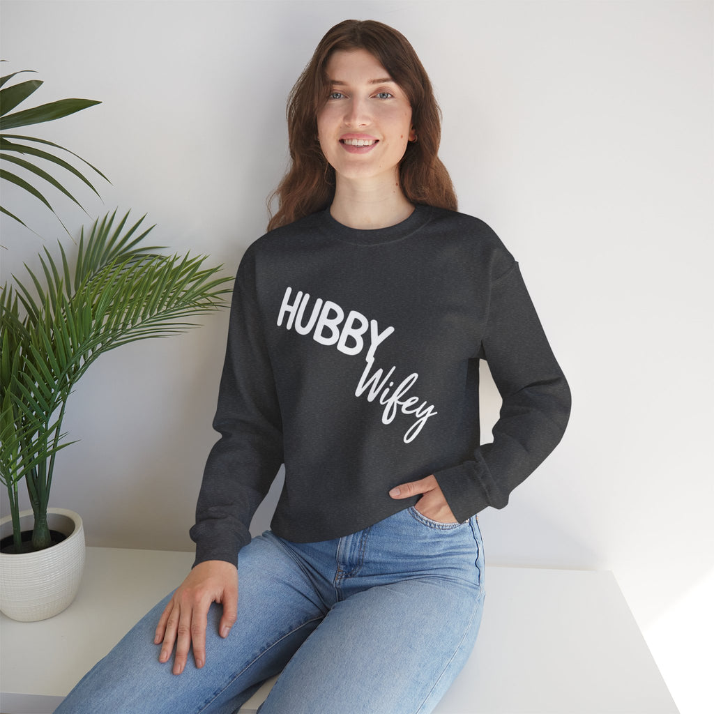 Hubby Wifey Crewneck Couple’s Sweatshirt