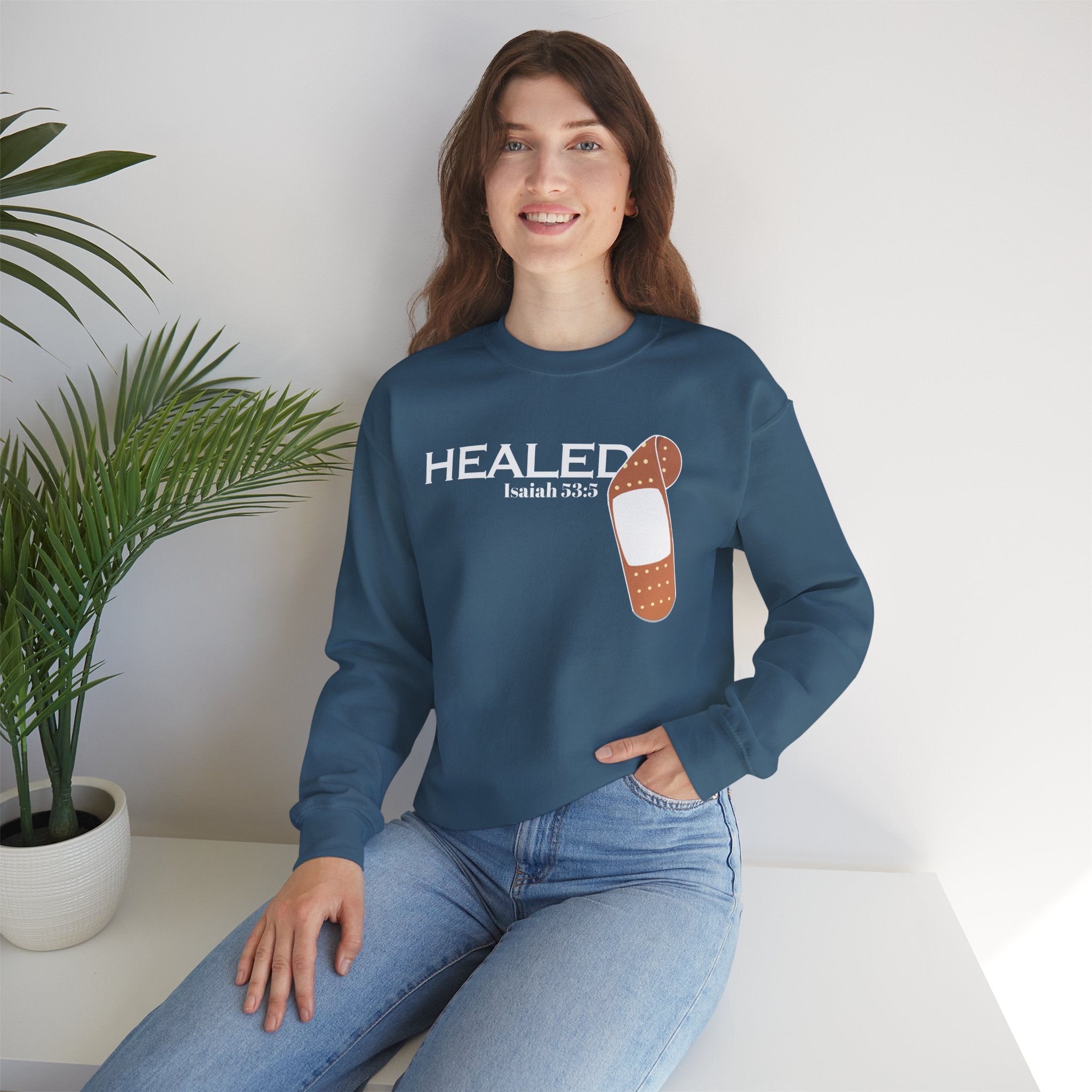 Healing Is Done- Isaiah 53:5 Unisex Sweatshirt