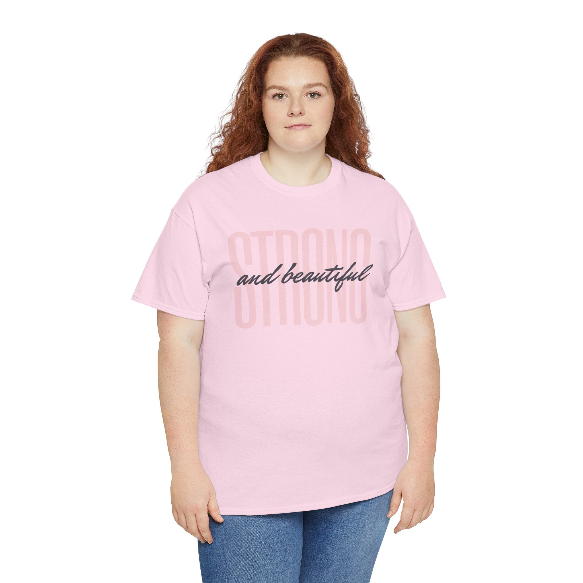 Strong and Beautiful In Christ Faith Graphic Tee
