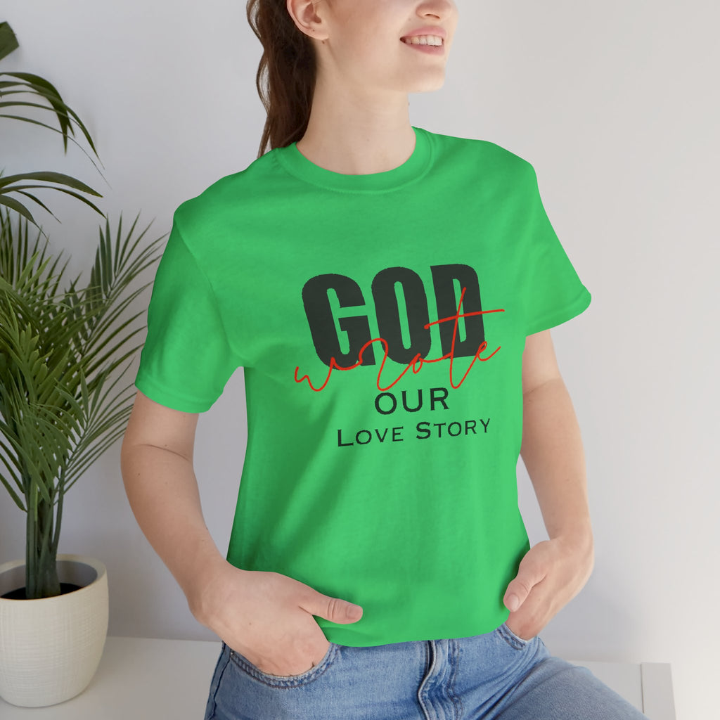 God Wrote Our Love Story Couple's T-Shirt