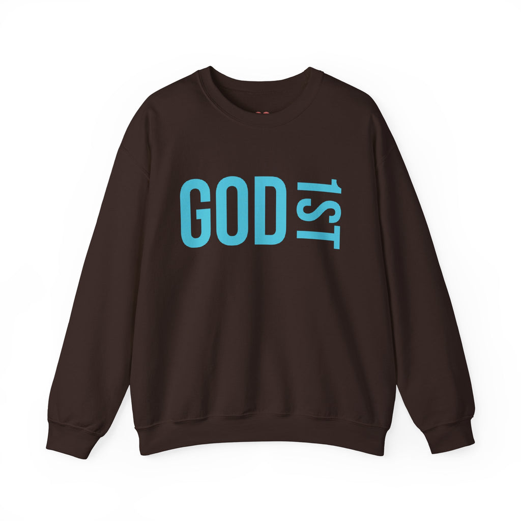 God 1st -Then Me Unisex Crewneck Sweatshirt