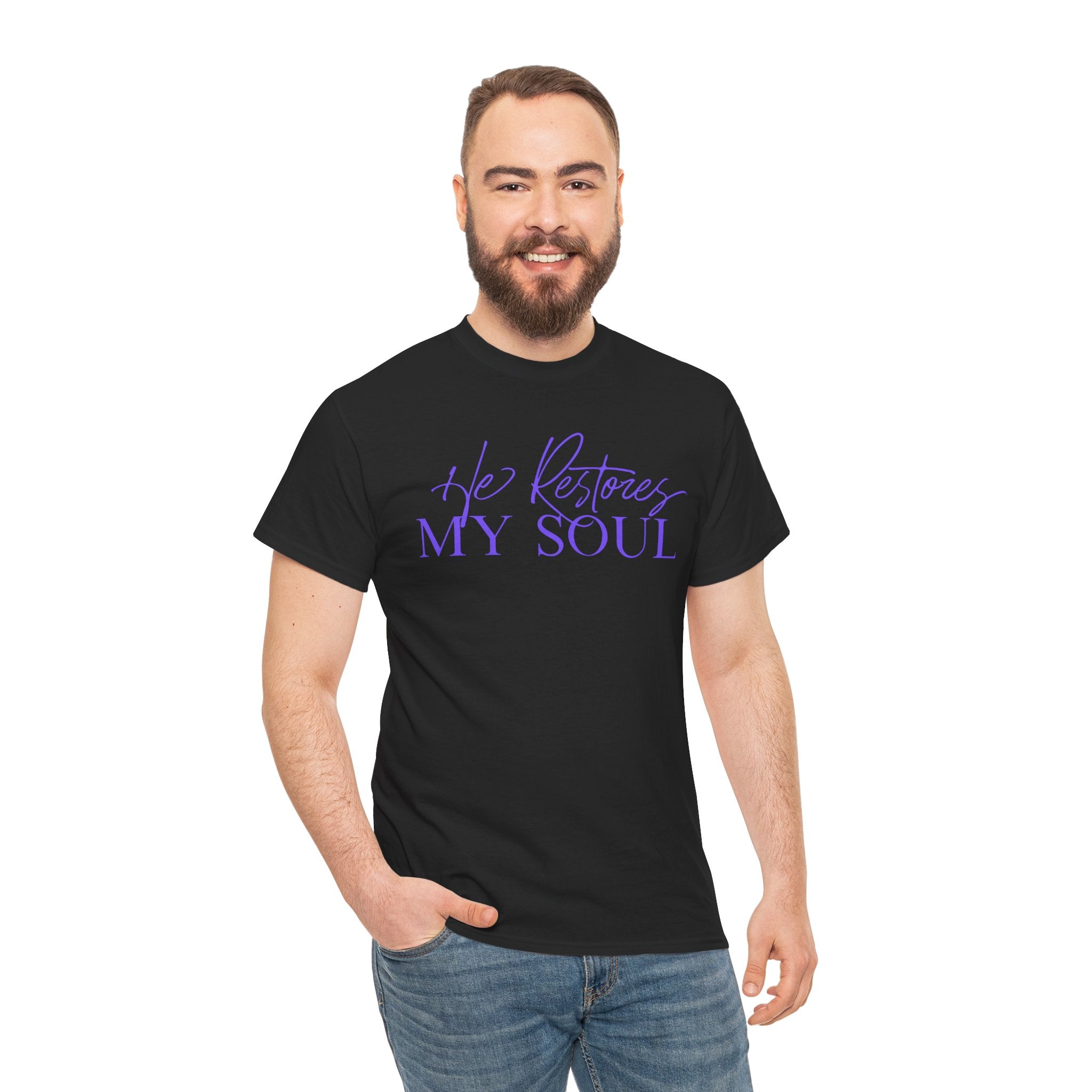 He Restores My Soul Faith T-Shirt