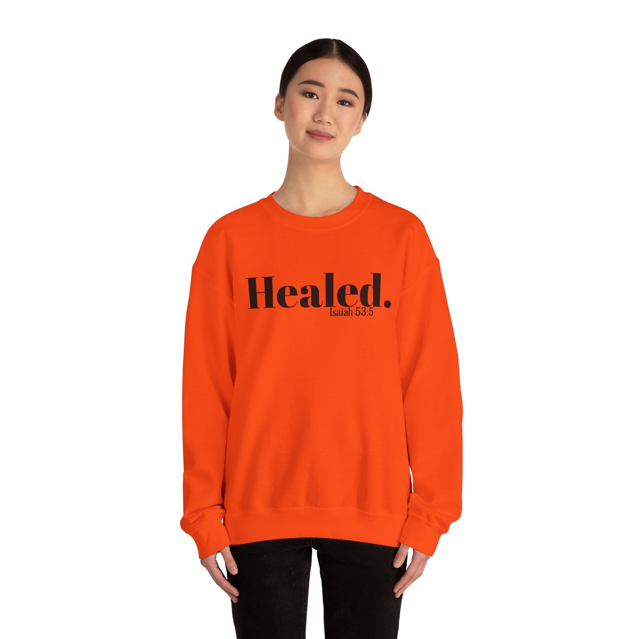 Healed. And Renewed Unisex Crewneck Sweatshirt