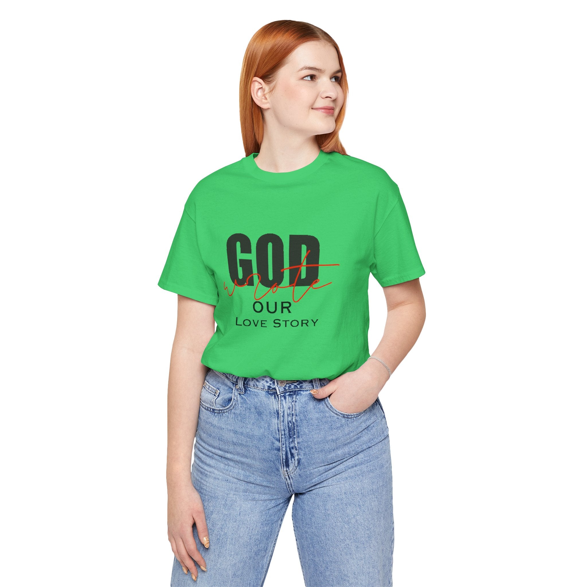God Wrote Our Love Story Couple's T-Shirt