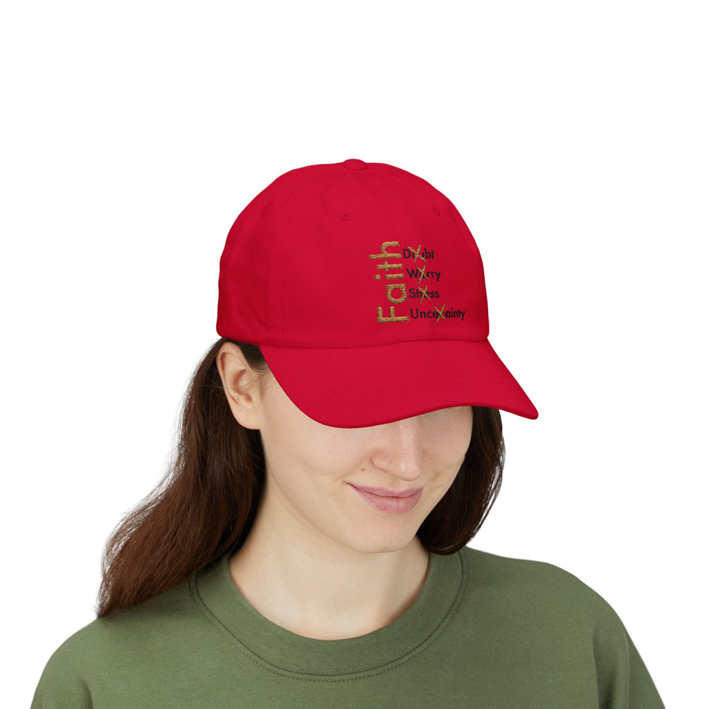 Have Faith And Don't Worry Embroidered Dad Cap