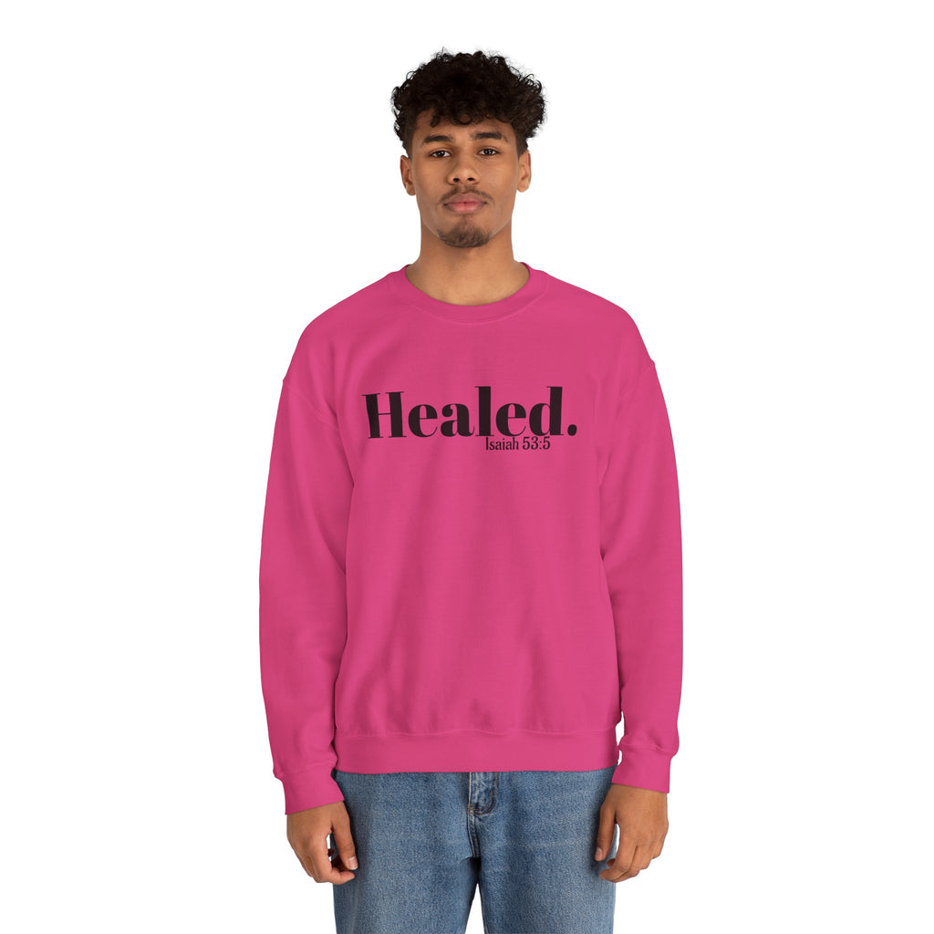 Healed. And Renewed Unisex Crewneck Sweatshirt