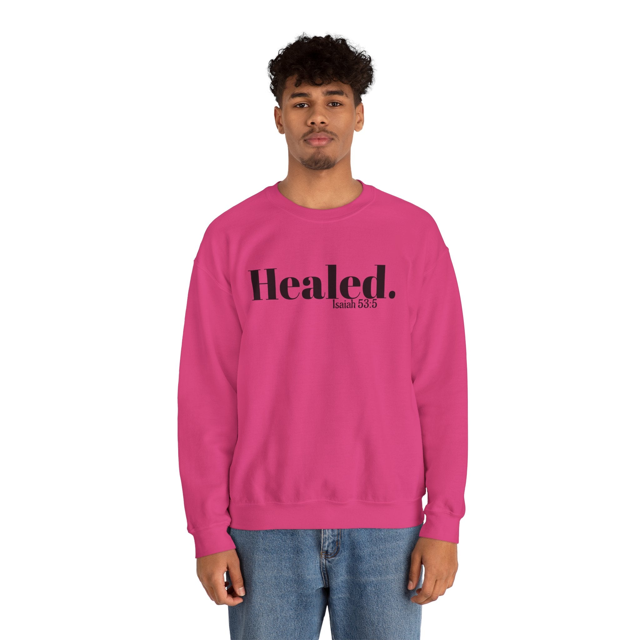 Healed. And Renewed Unisex Crewneck Sweatshirt