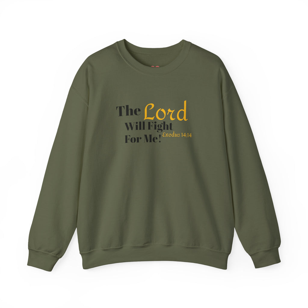 The Lord Will Fight For You Crewneck Sweatshirt