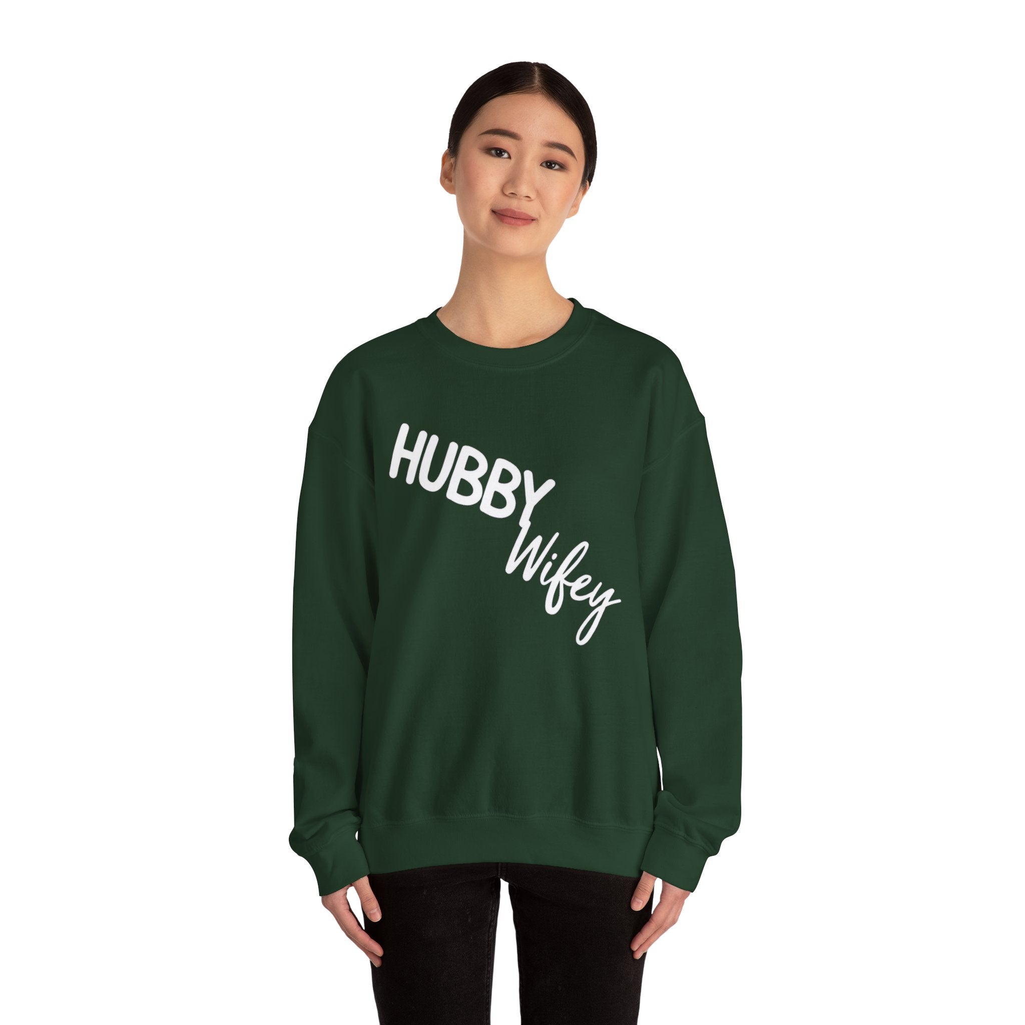 Hubby Wifey Crewneck Couple’s Sweatshirt