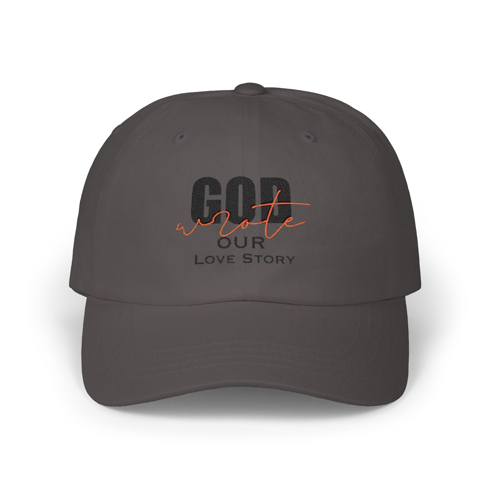 God Wrote Our Love Story Couple's Embroidery Baseball Hat