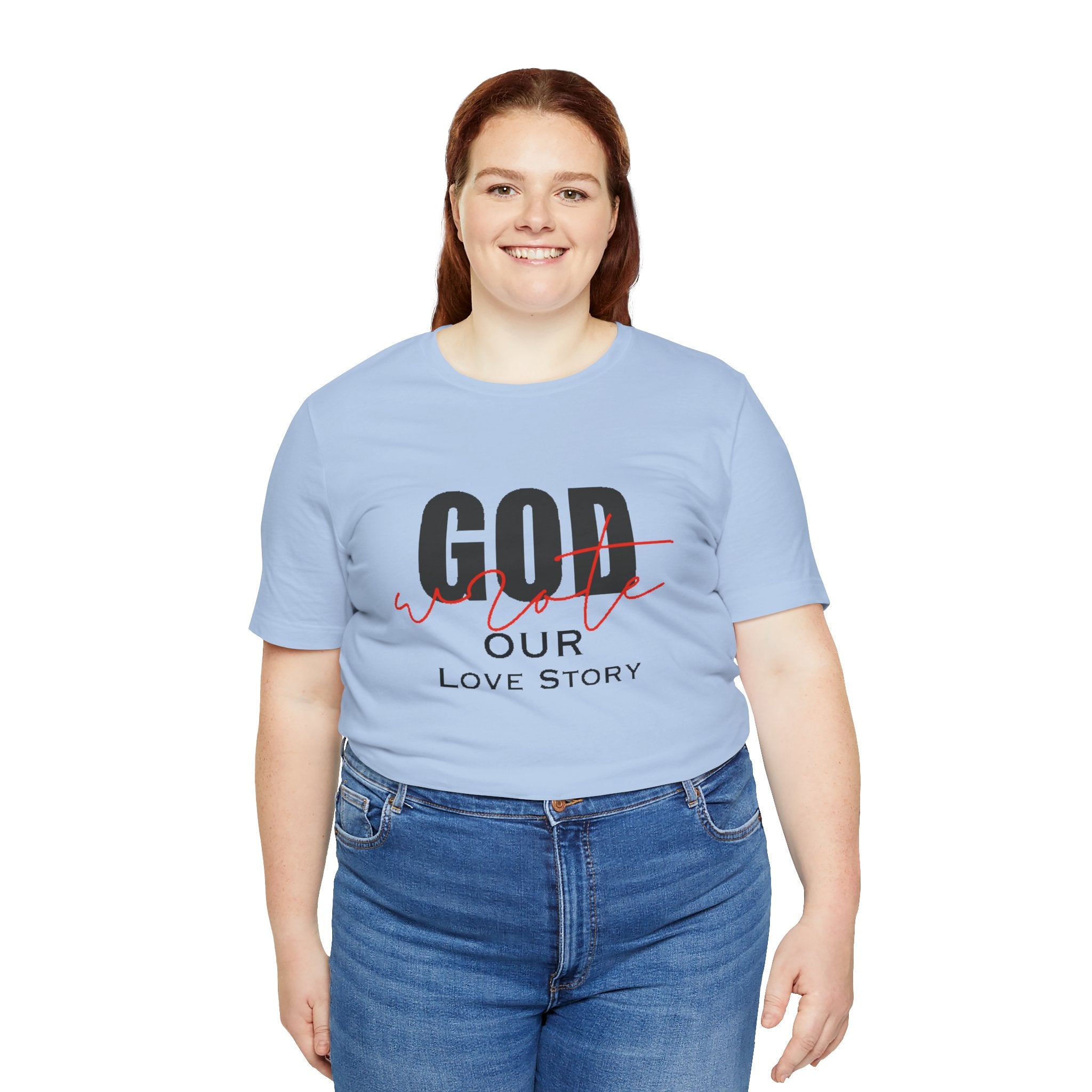 God Wrote Our Love Story Couple's T-Shirt