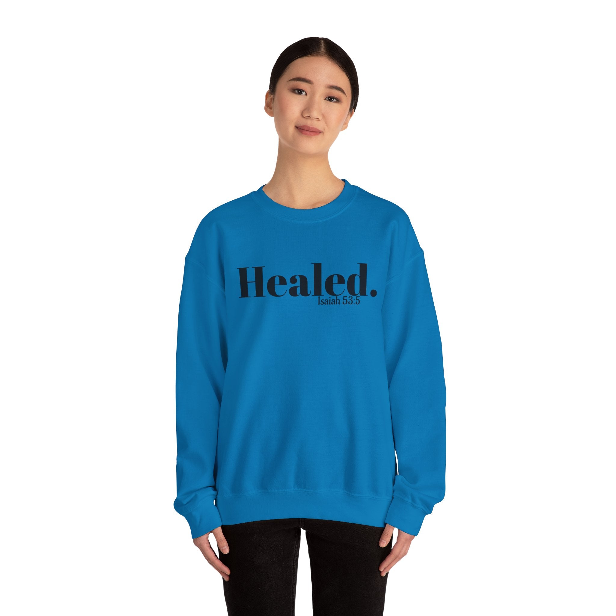 Healed. And Renewed Unisex Crewneck Sweatshirt
