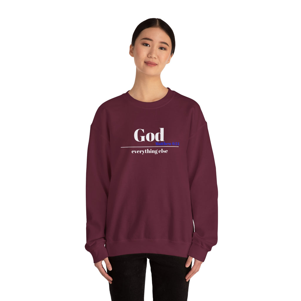 God Then Everything Else Crewneck Sweatshirt