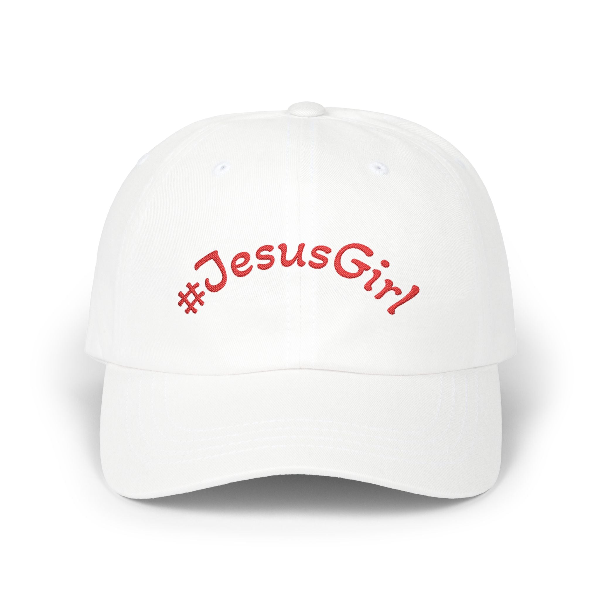 Jesus Girl Classic Dad Cap — Faith-Based Embroidered Baseball Hat