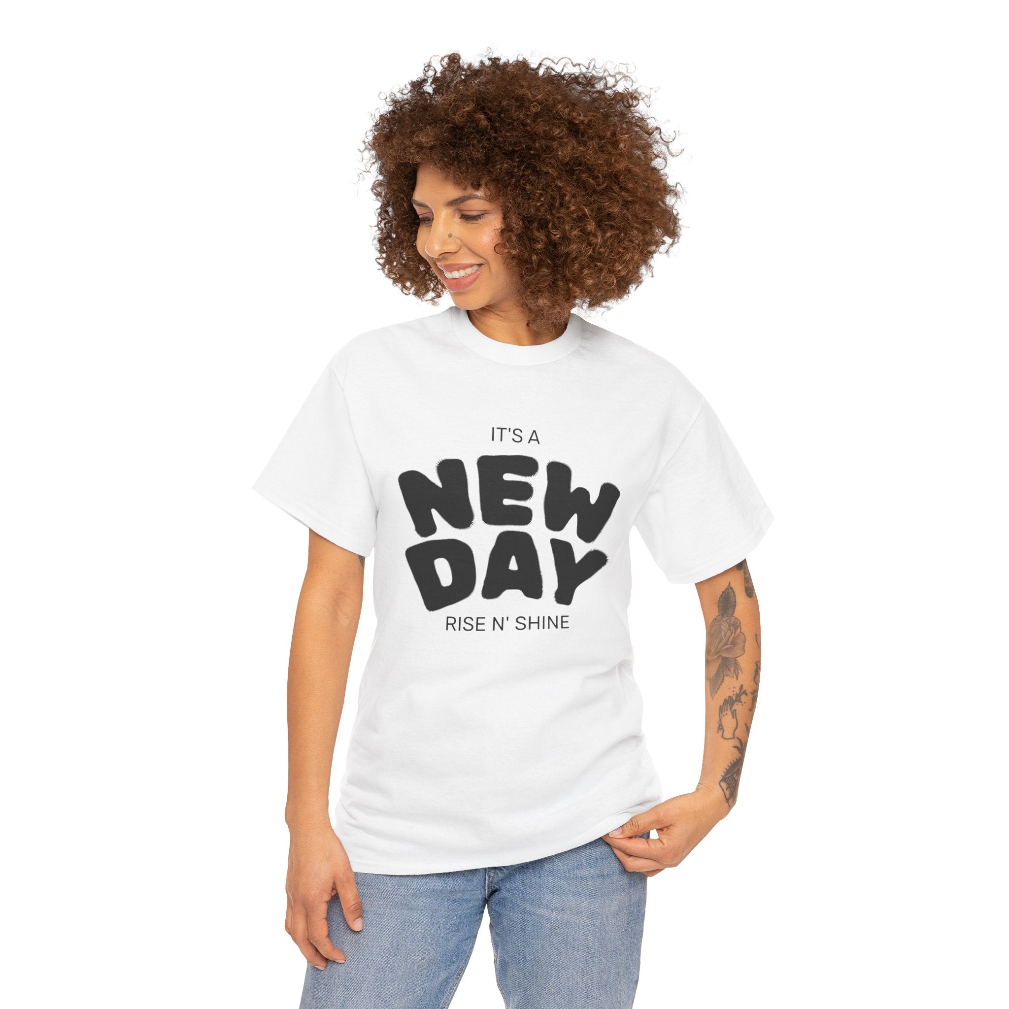 It's a New Day - Renewed And Restored Unisex Heavy Cotton Tee