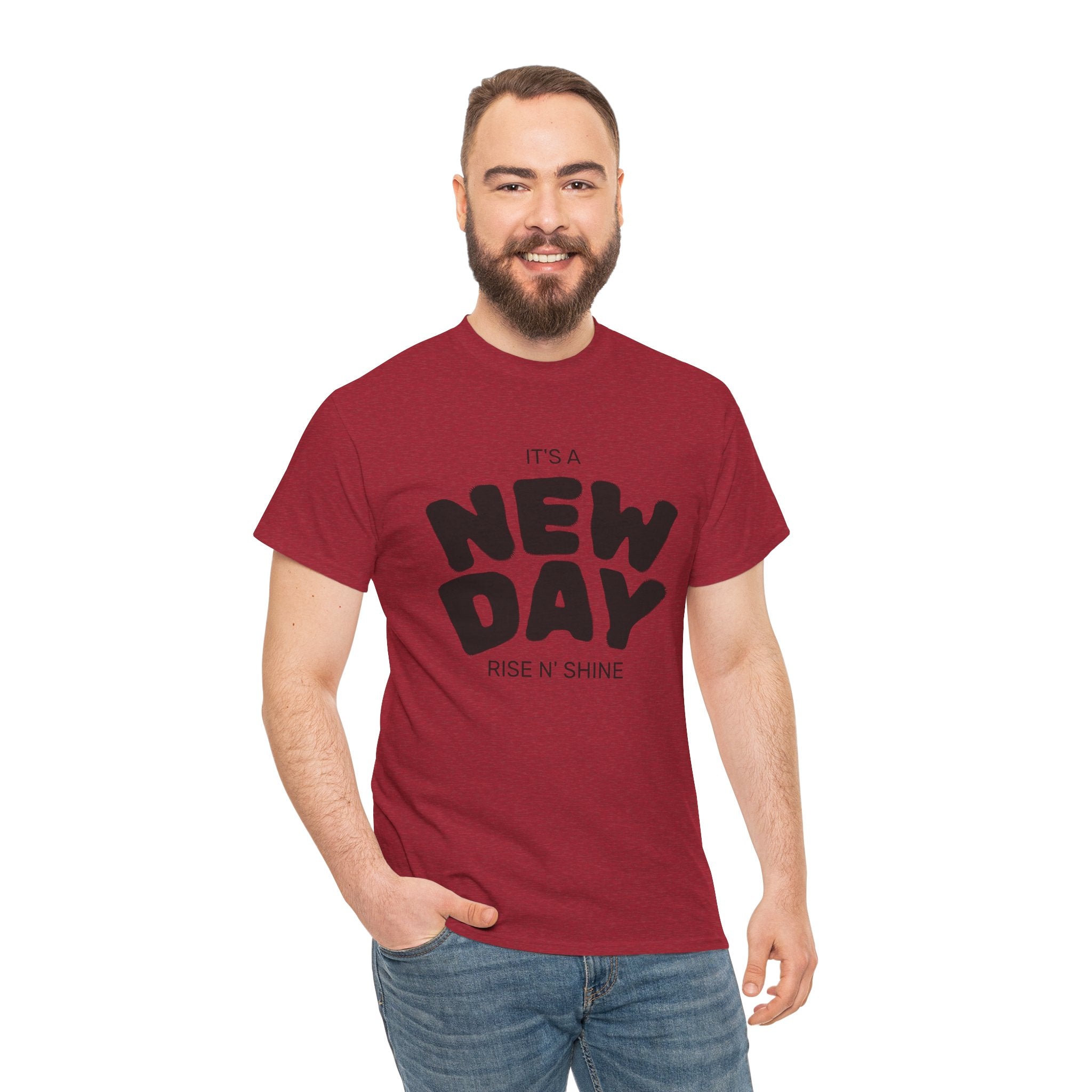 It's a New Day - Renewed And Restored Unisex Heavy Cotton Tee