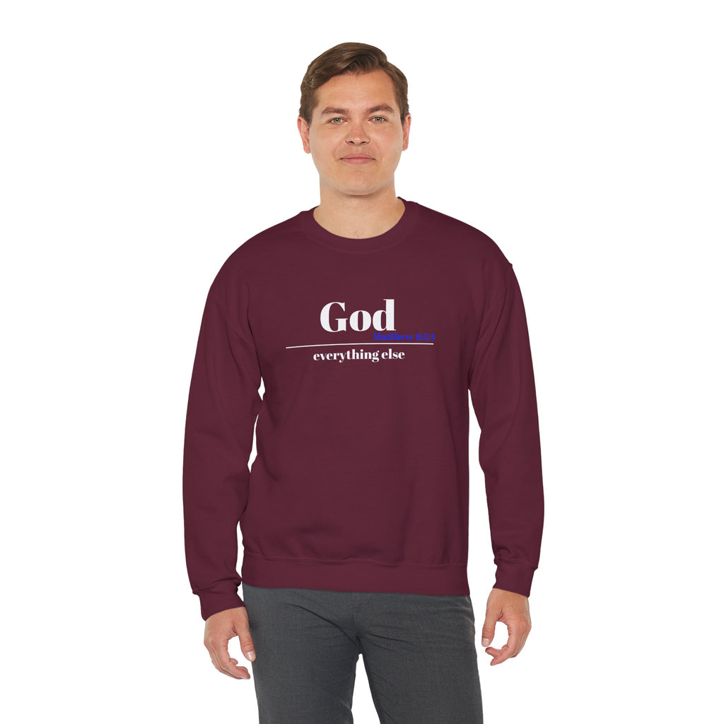 God Then Everything Else Crewneck Sweatshirt