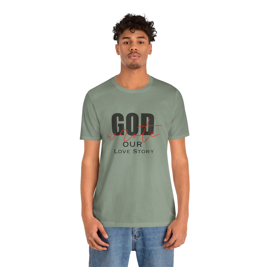 God Wrote Our Love Story Couple's T-Shirt