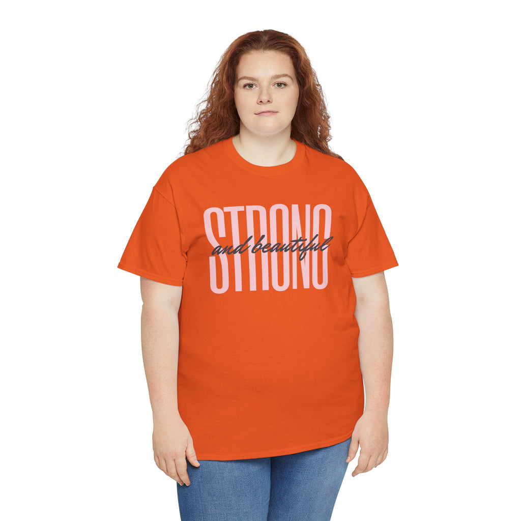 Strong and Beautiful In Christ Faith Graphic Tee