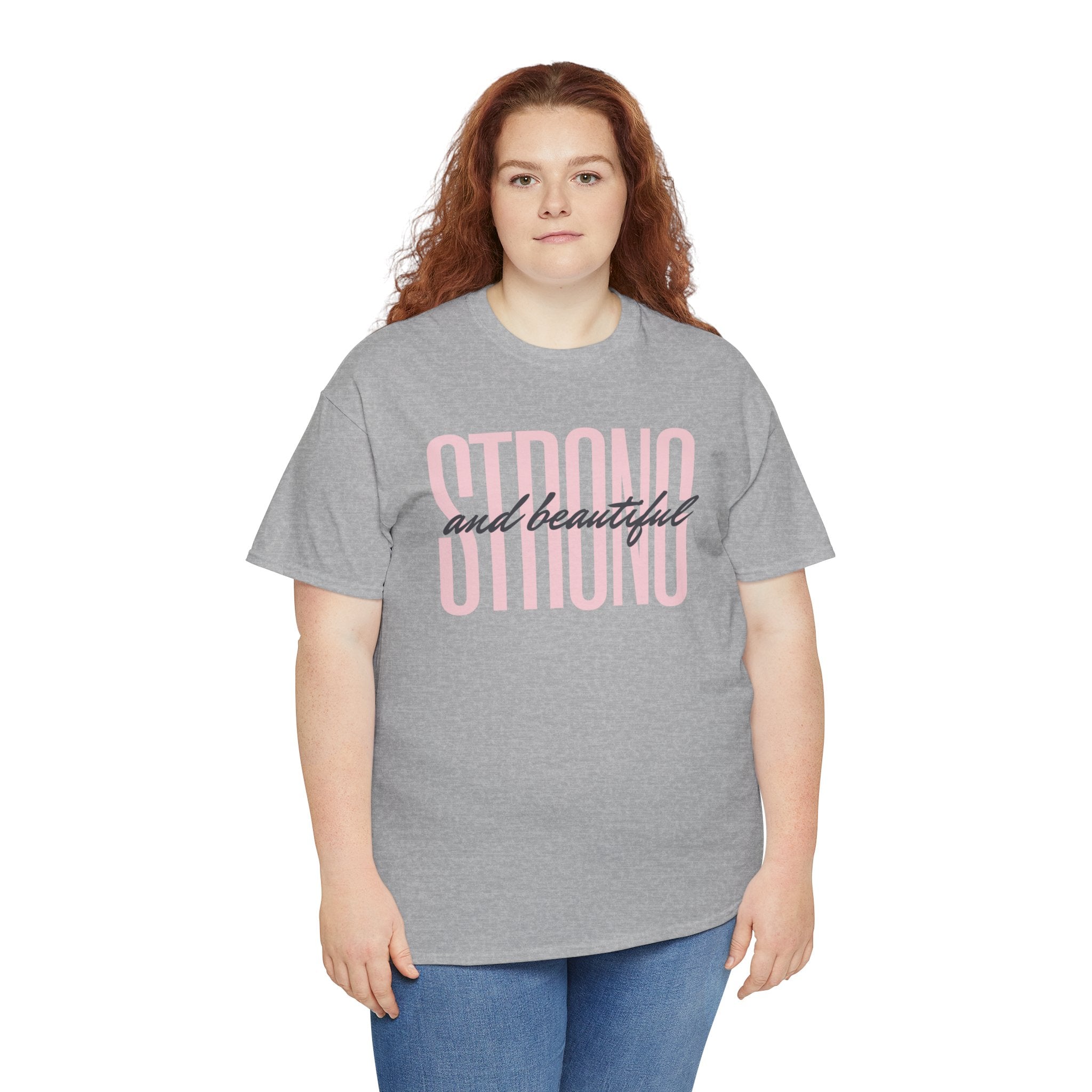 Strong and Beautiful In Christ Faith Graphic Tee