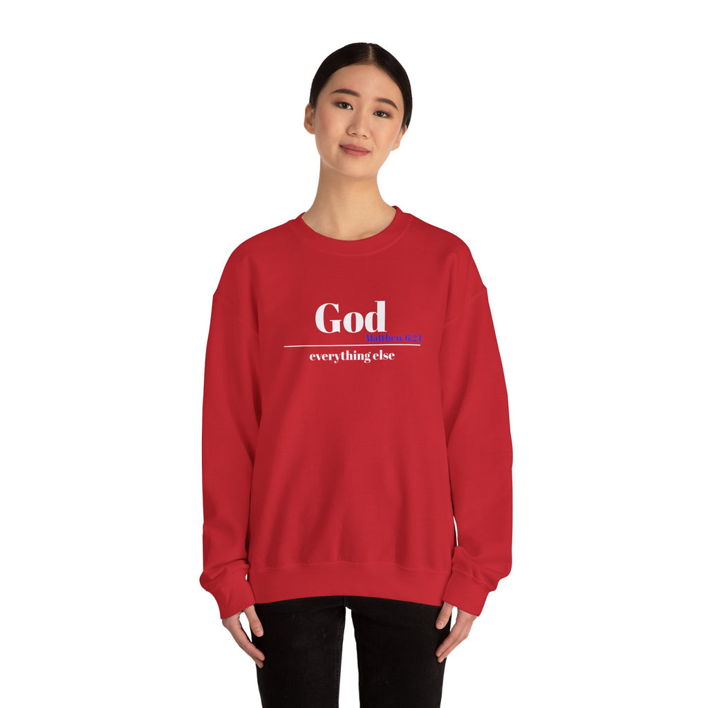God Then Everything Else Crewneck Sweatshirt