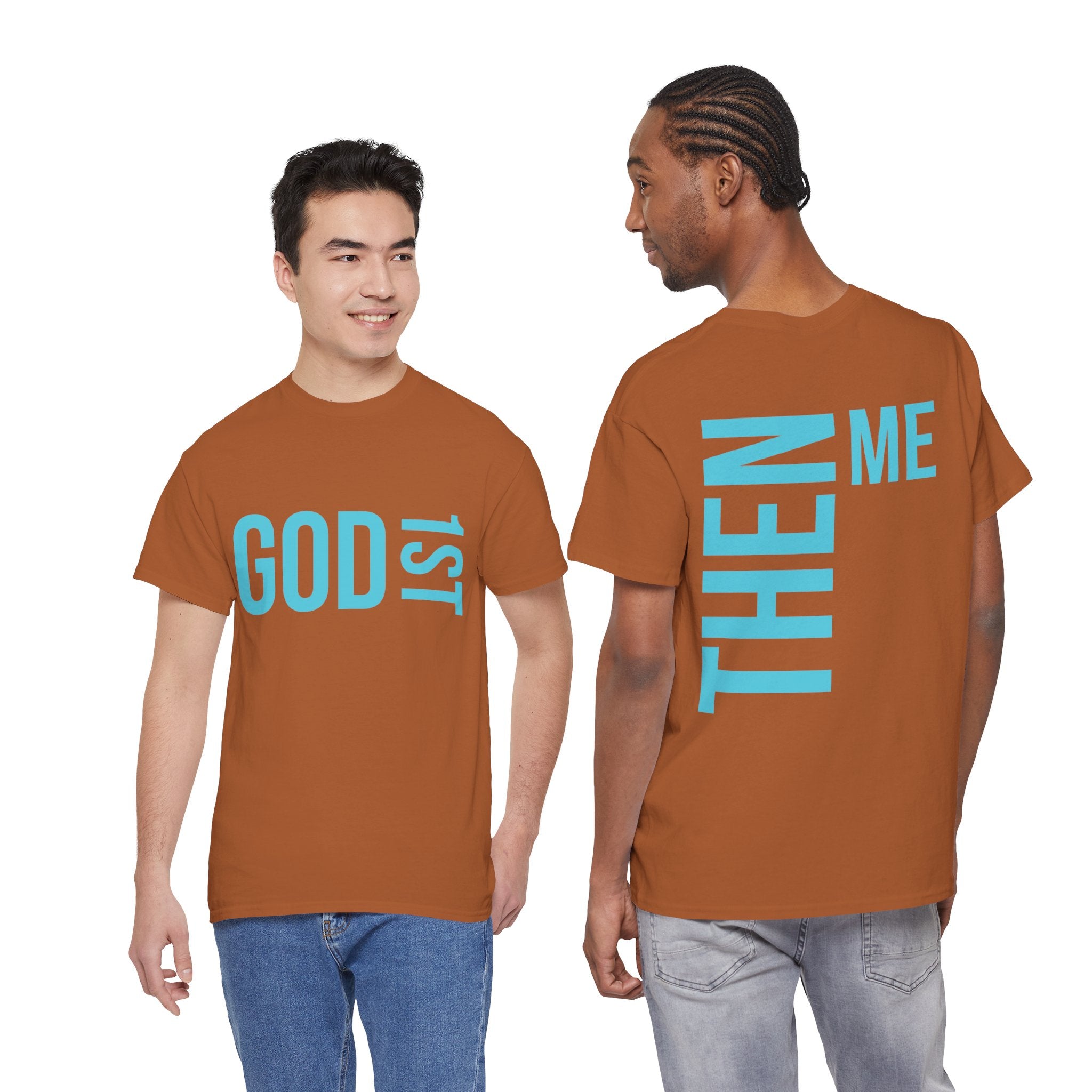 God 1st- Then Me Unisex Heavy Cotton Tee