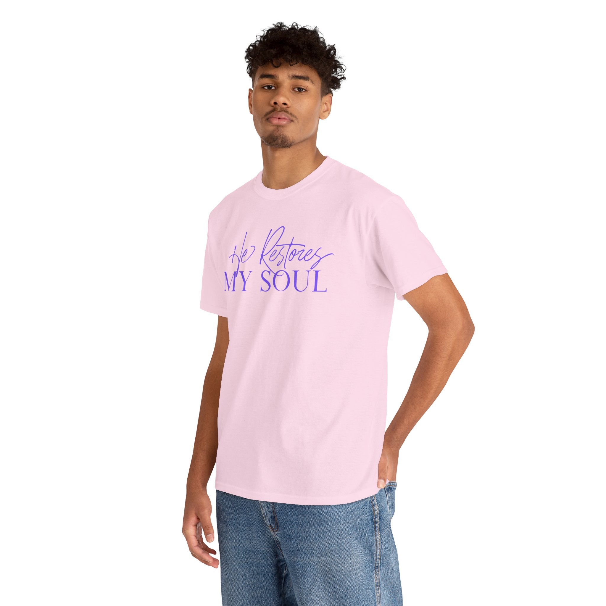 He Restores My Soul Faith T-Shirt