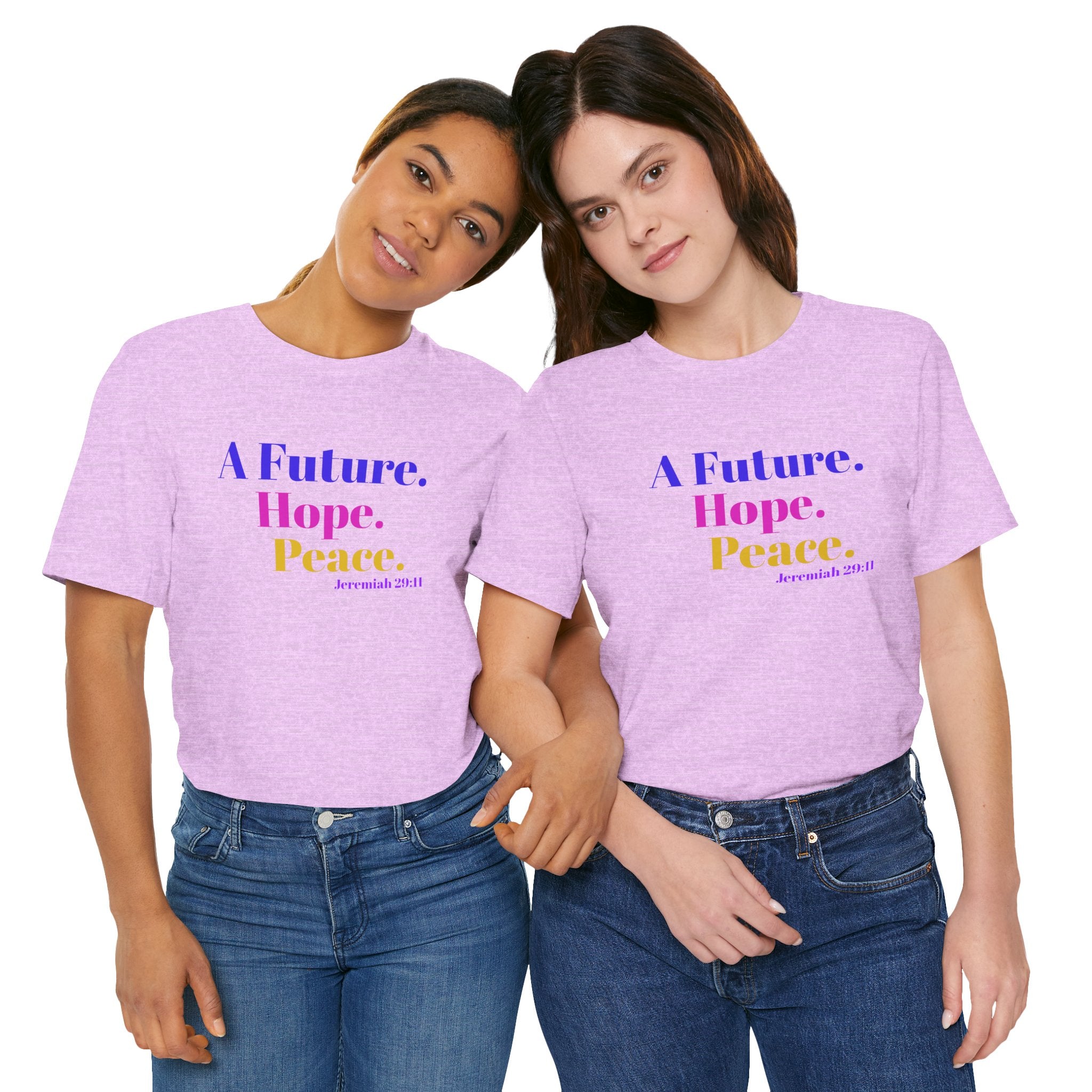 God's Promise - Hope, Future, & Peace Jeremiah 29:11 Unisex Tee