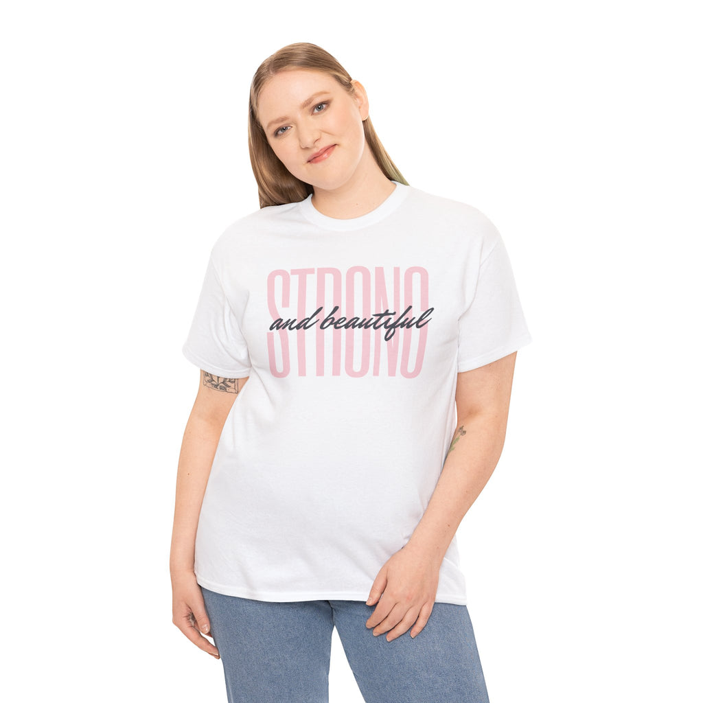 Strong and Beautiful In Christ Faith Graphic Tee