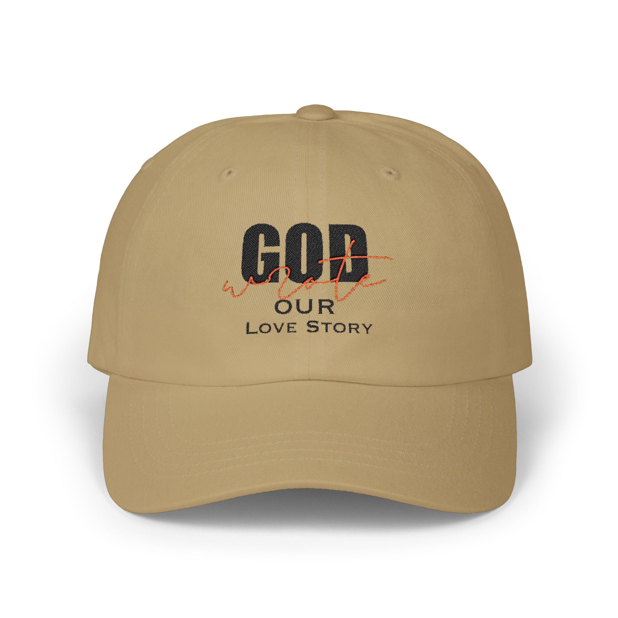 God Wrote Our Love Story Couple's Embroidery Baseball Hat