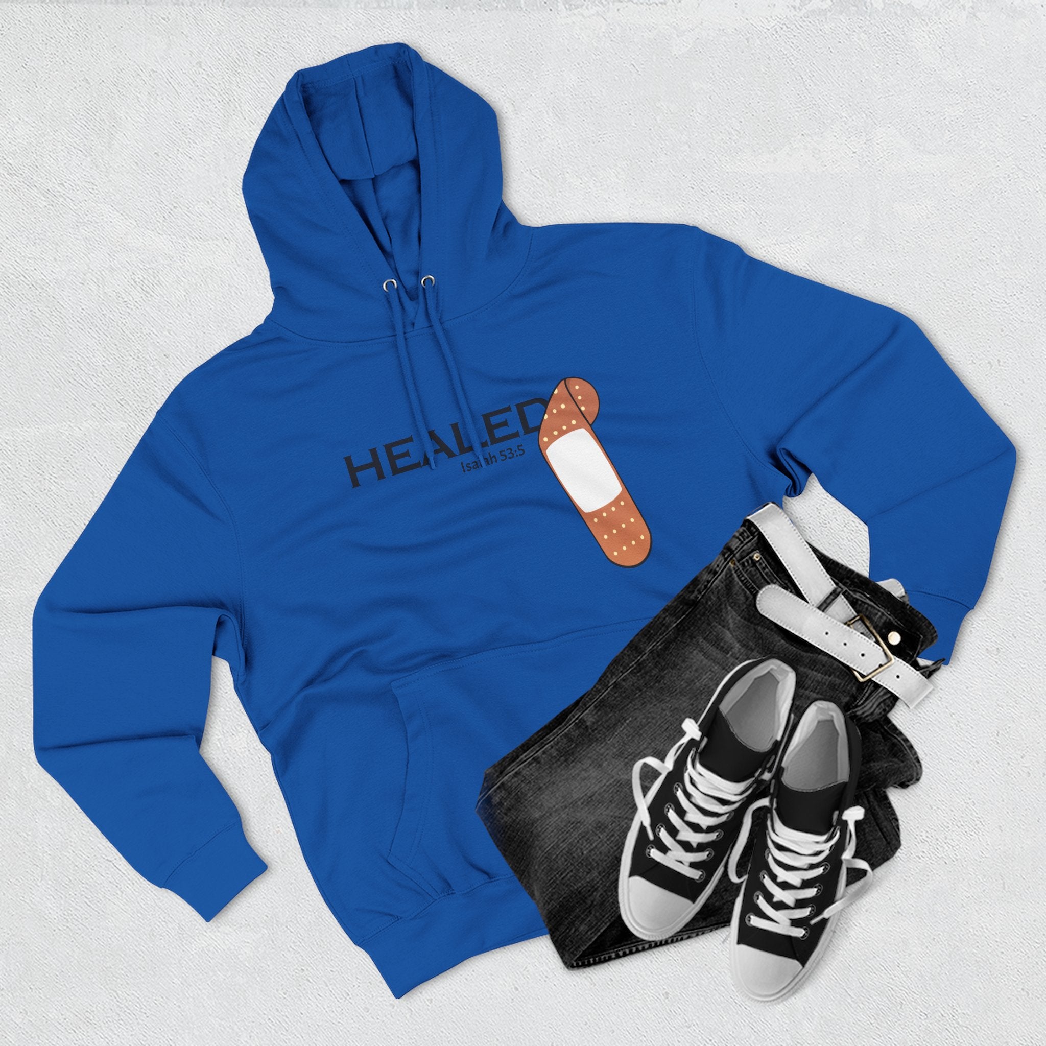 Healing Is Done - Isaiah 53:5 Unisex Fleece Hoodie