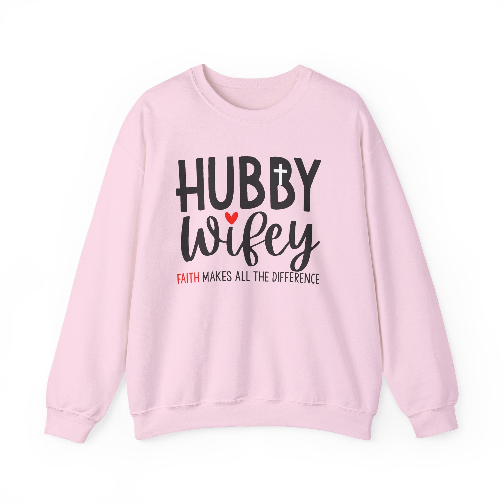 Hubby Wifey Faith Crewneck Couple’s Sweatshirt