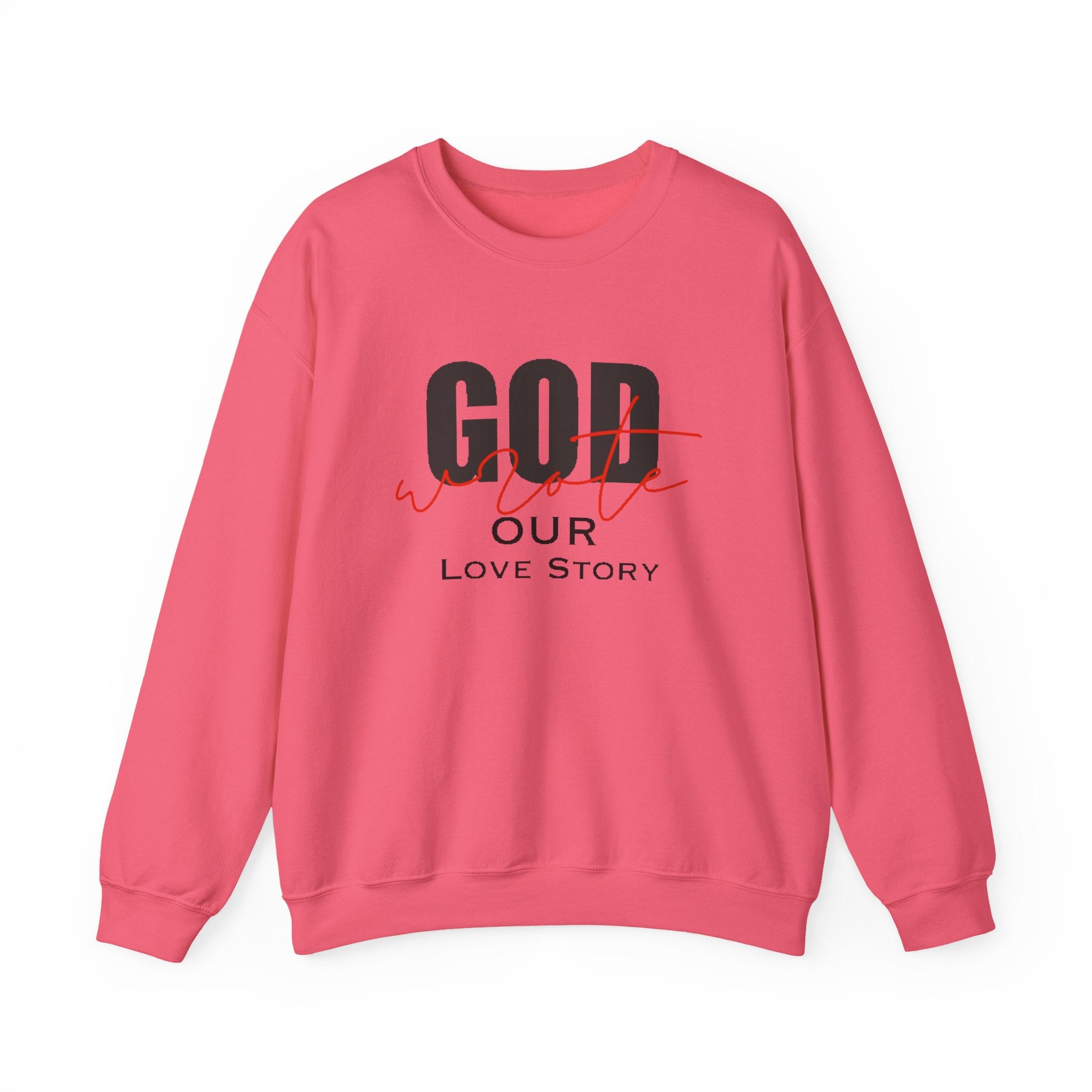 God Wrote Our Love Story Couple's Crewneck Sweatshirt