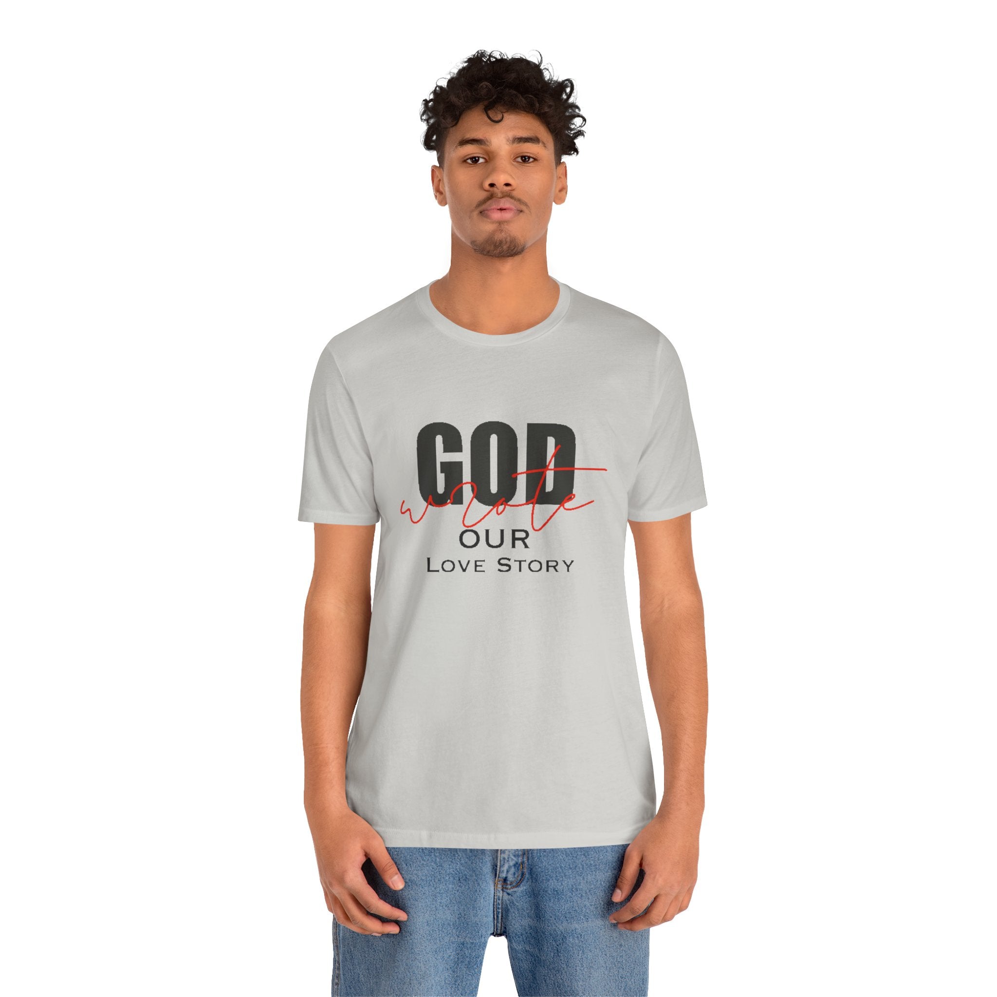 God Wrote Our Love Story Couple's T-Shirt