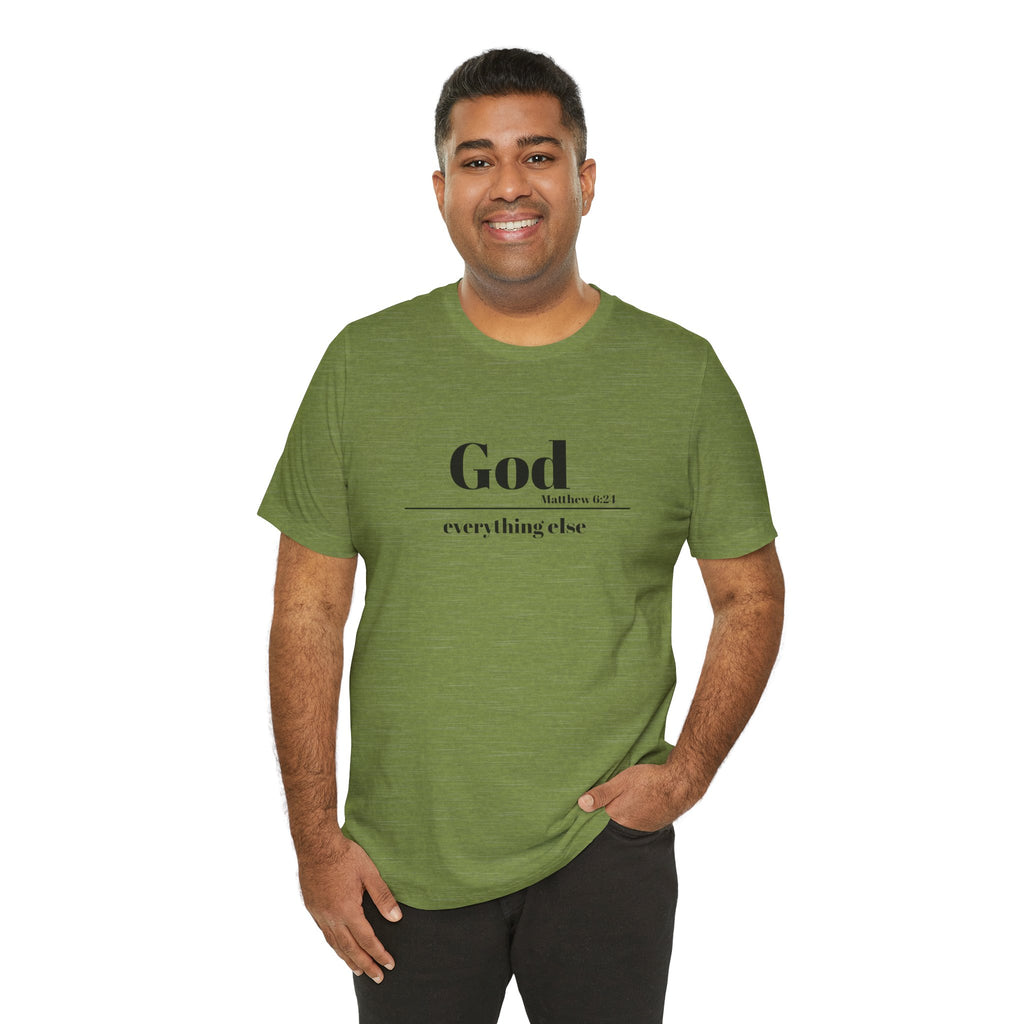 God Then Everything Else Jersey Unisex Tee