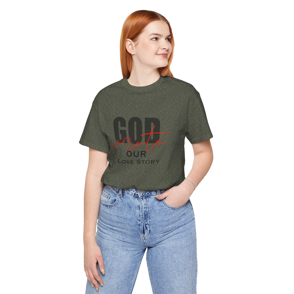 God Wrote Our Love Story Couple's T-Shirt
