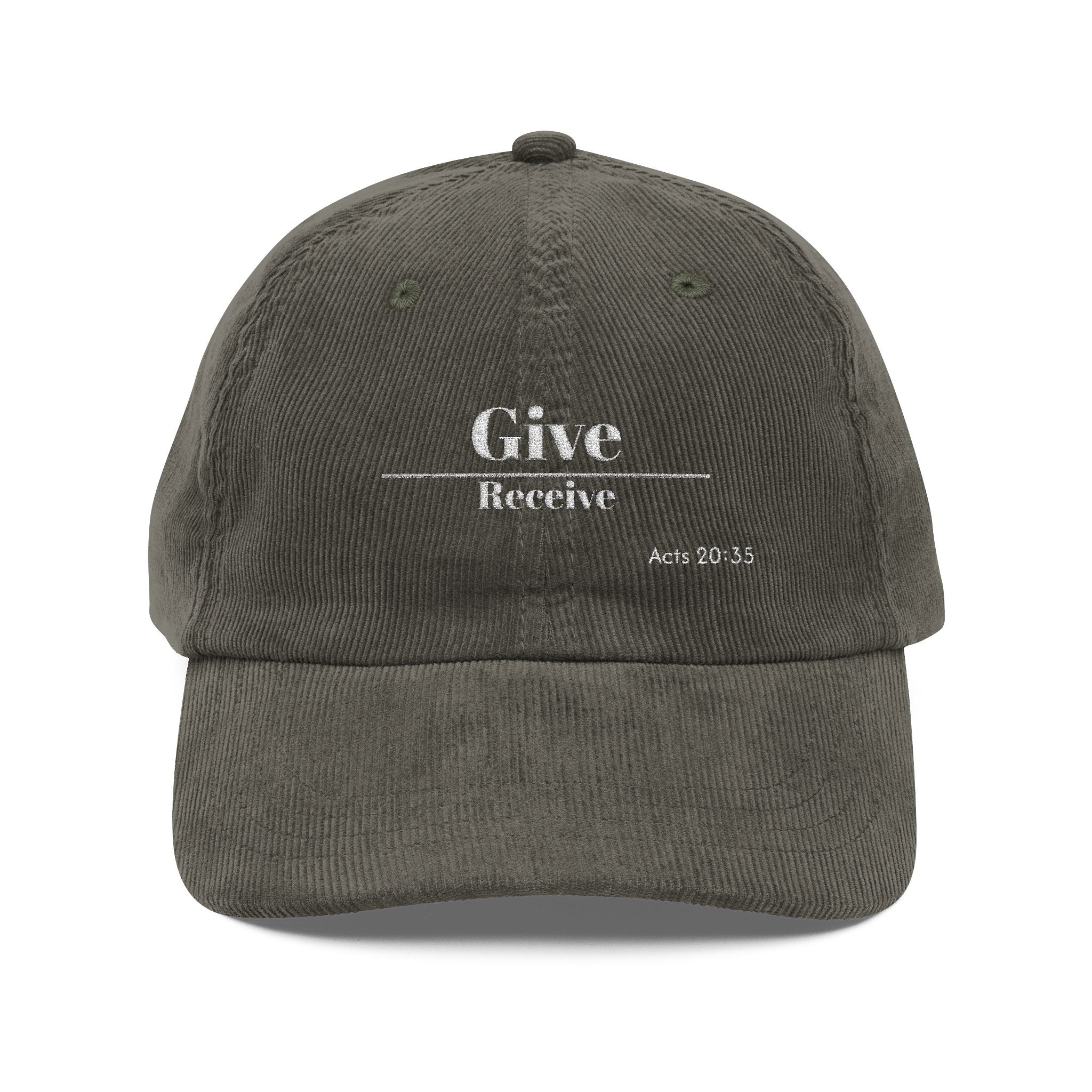 It’s Better To Give Than Receive Embroidery Vintage Cap