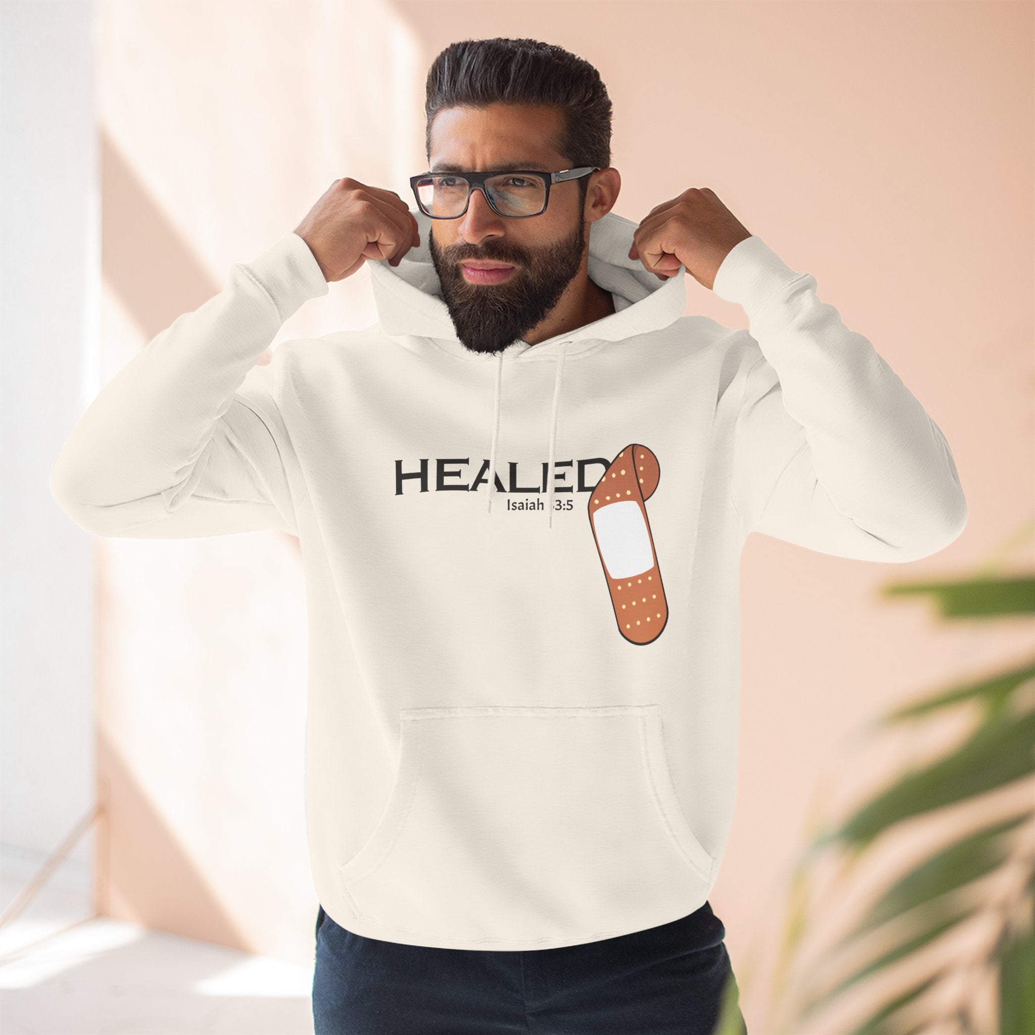 Healing Is Done - Isaiah 53:5 Unisex Fleece Hoodie