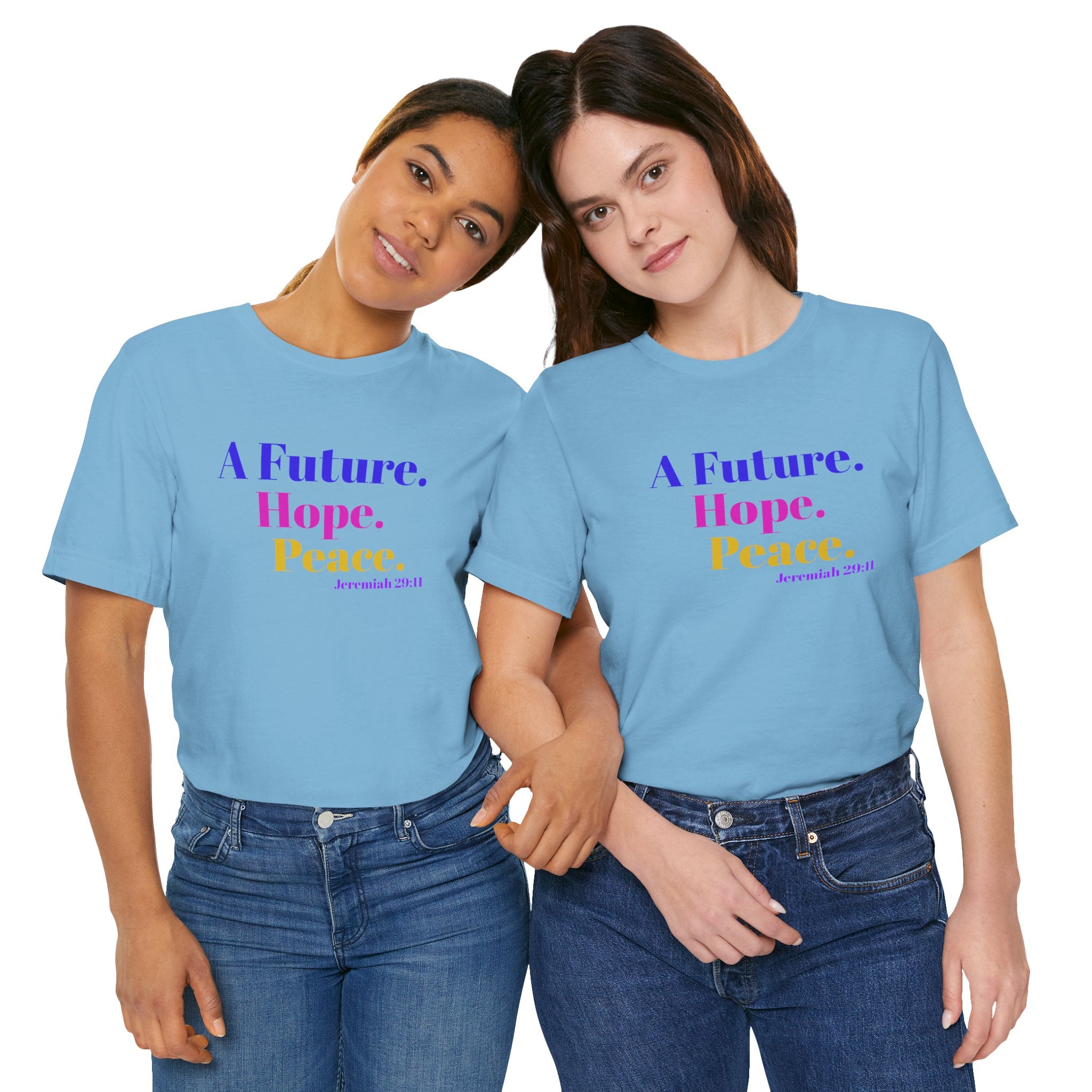 God's Promise - Hope, Future, & Peace Jeremiah 29:11 Unisex Tee