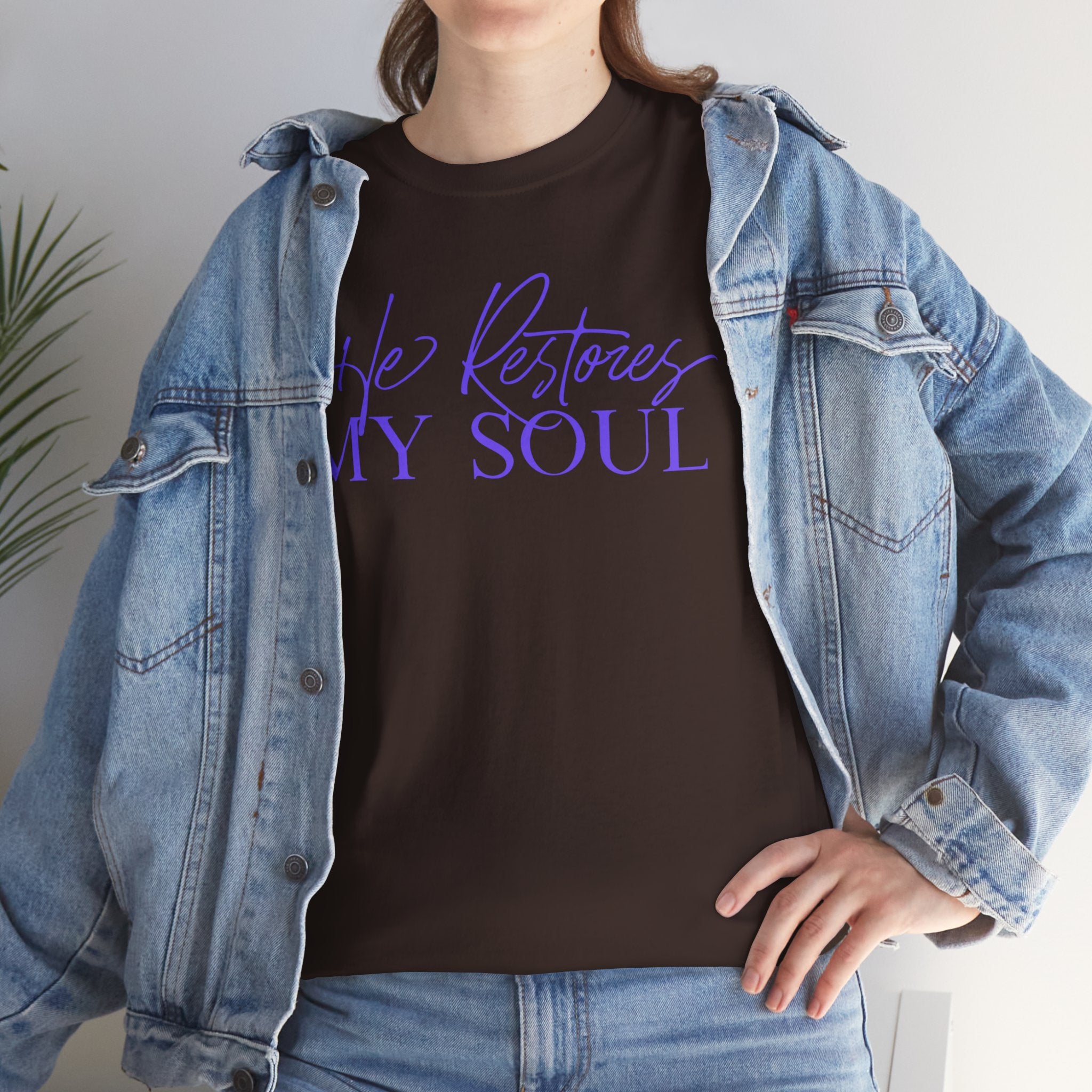 He Restores My Soul Faith T-Shirt