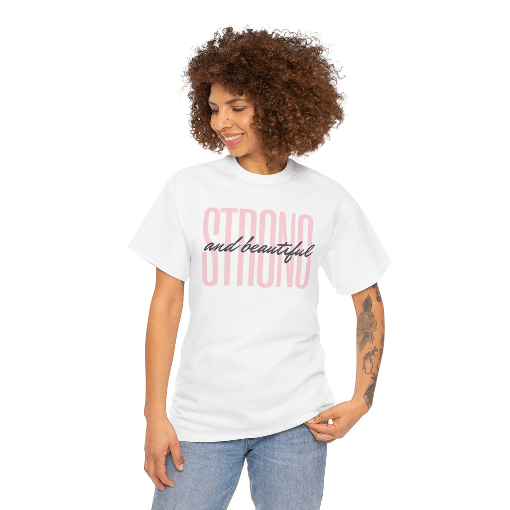 Strong and Beautiful In Christ Faith Graphic Tee