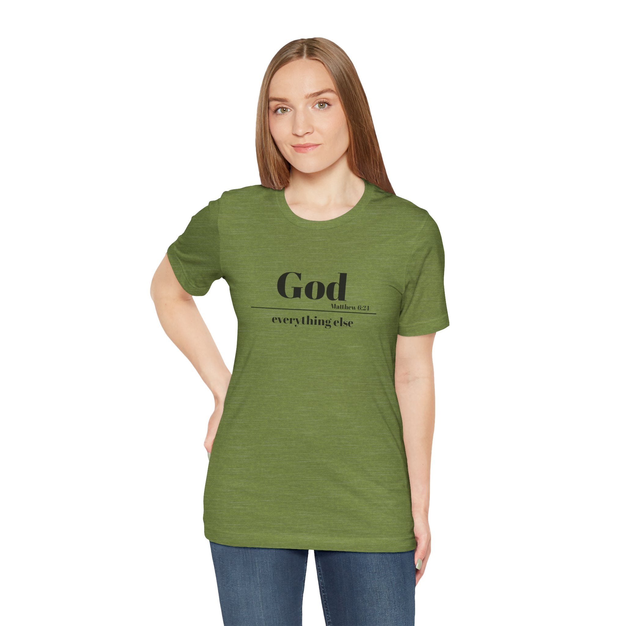 God Then Everything Else Jersey Unisex Tee