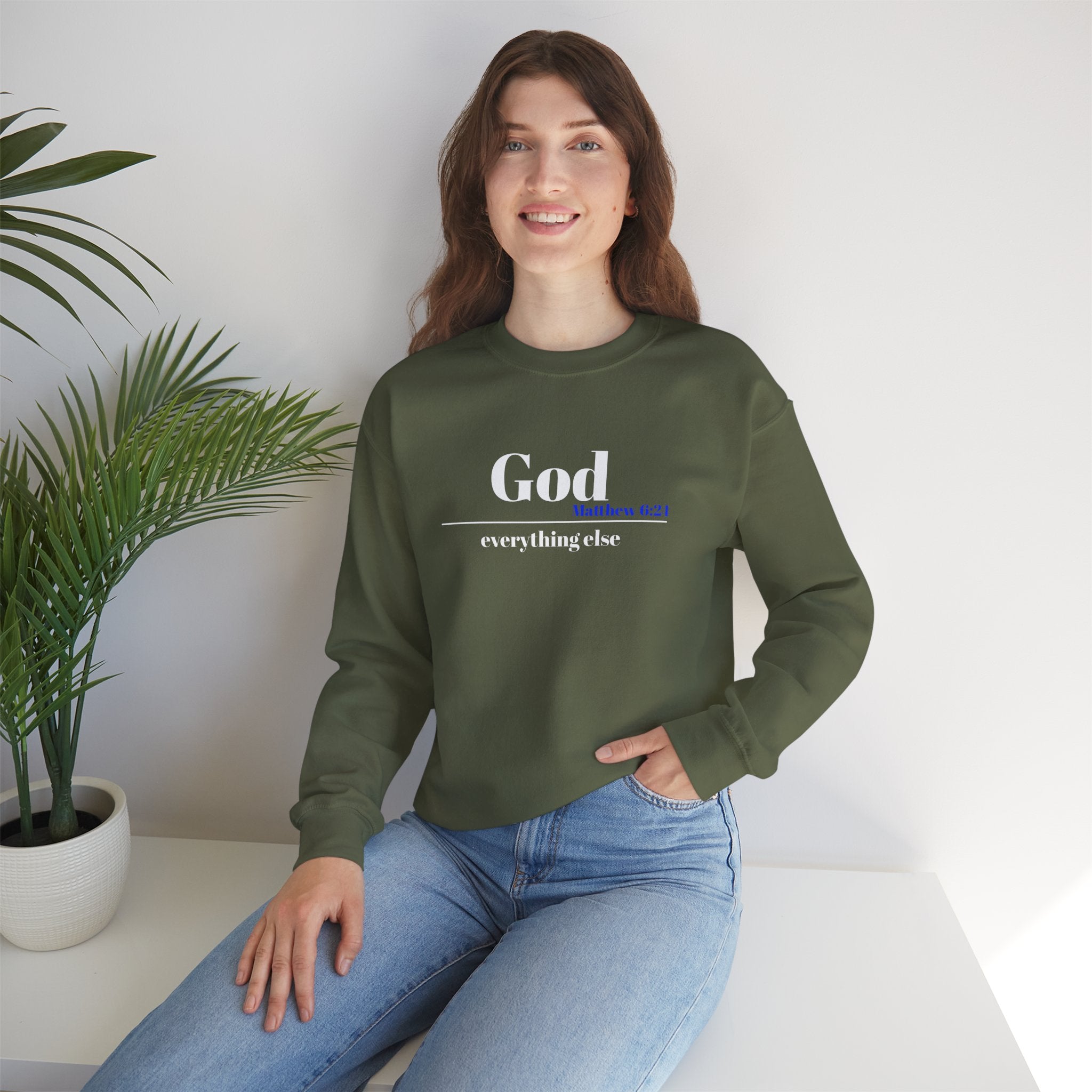 God Then Everything Else Crewneck Sweatshirt