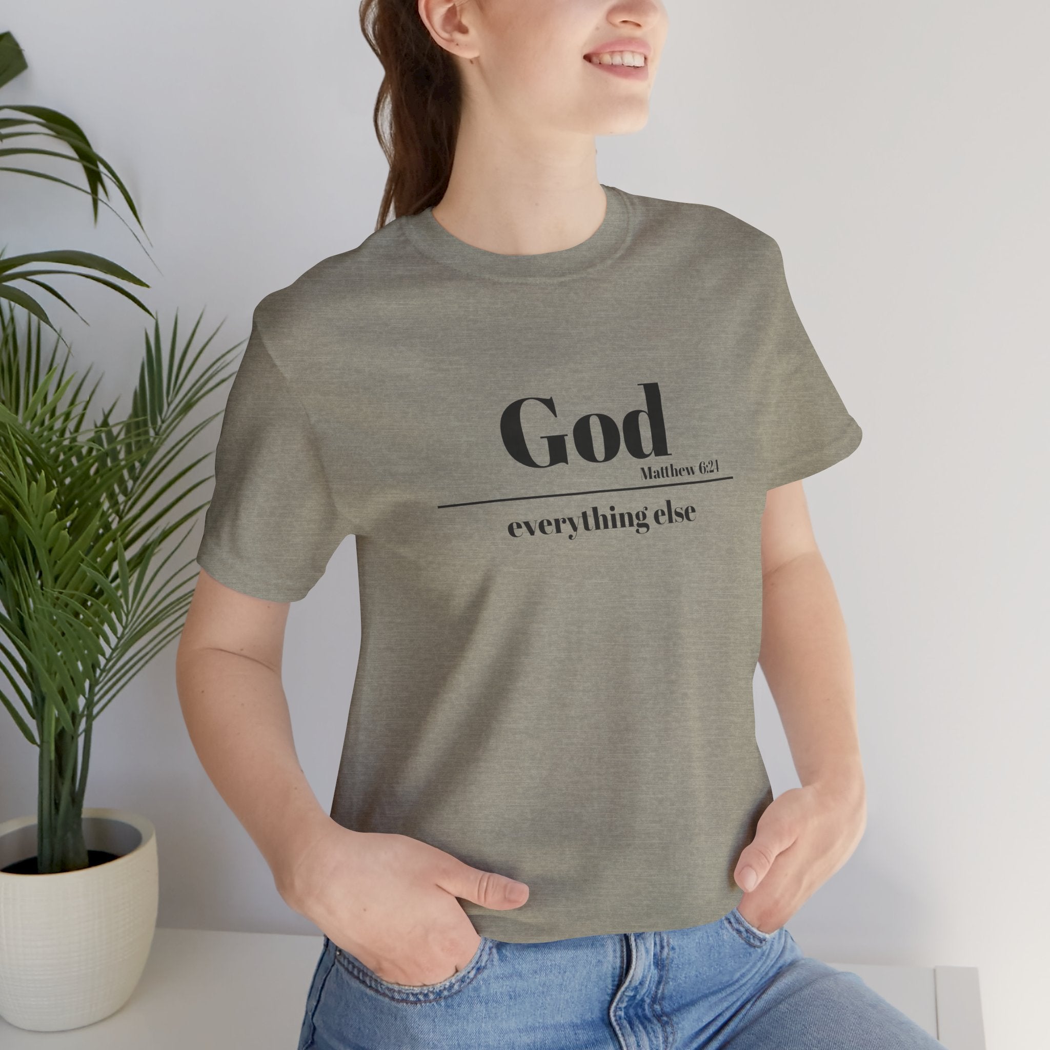 God Then Everything Else Jersey Unisex Tee