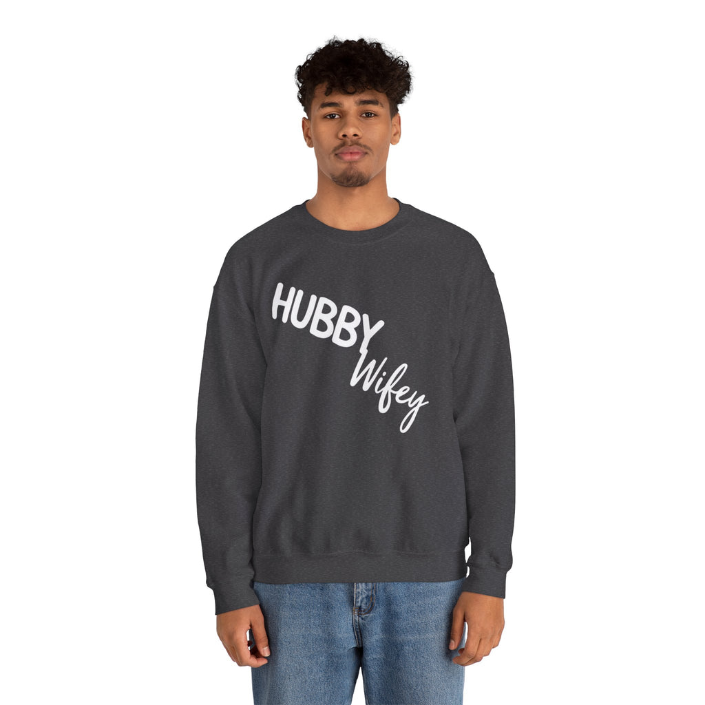 Hubby Wifey Crewneck Couple’s Sweatshirt