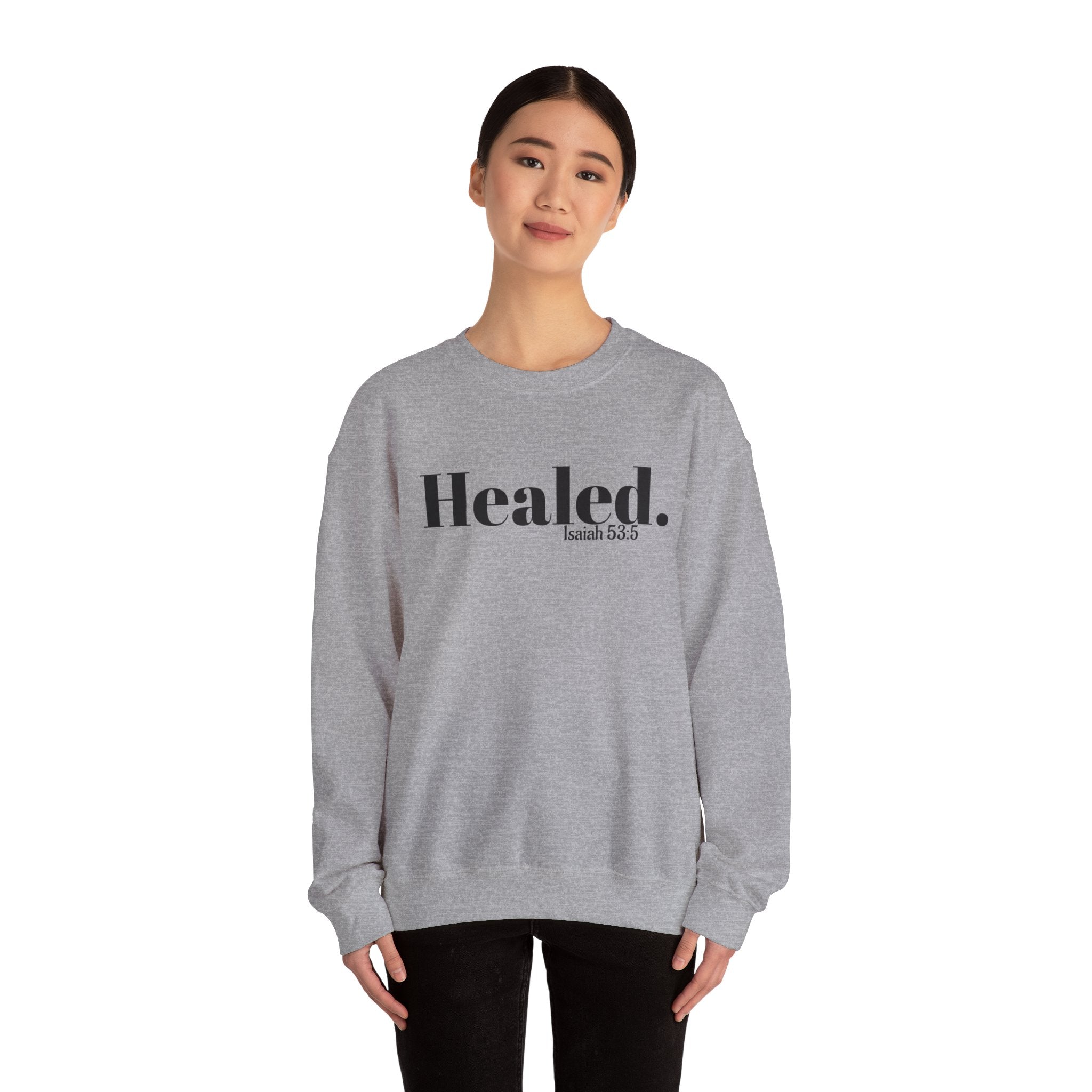 Healed. And Renewed Unisex Crewneck Sweatshirt
